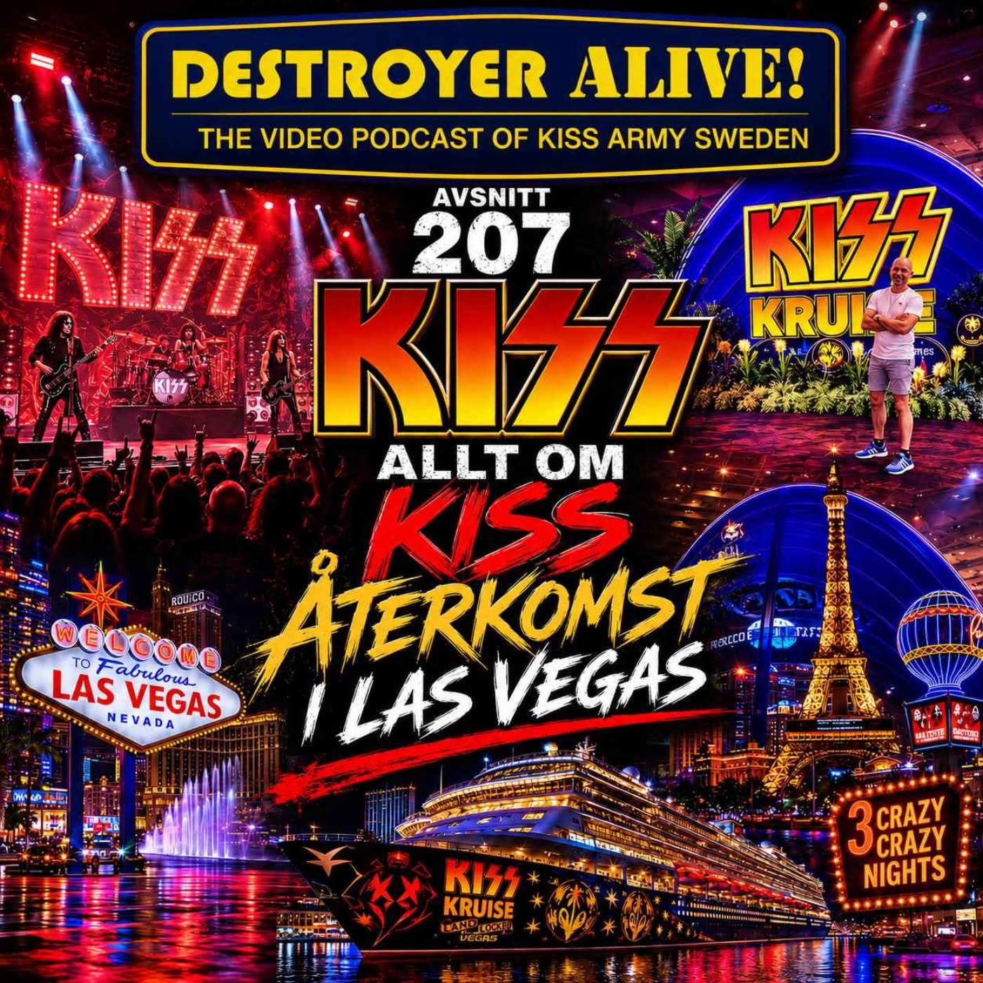 207. Allt om KISS återkomst i Las Vegas episode artwork