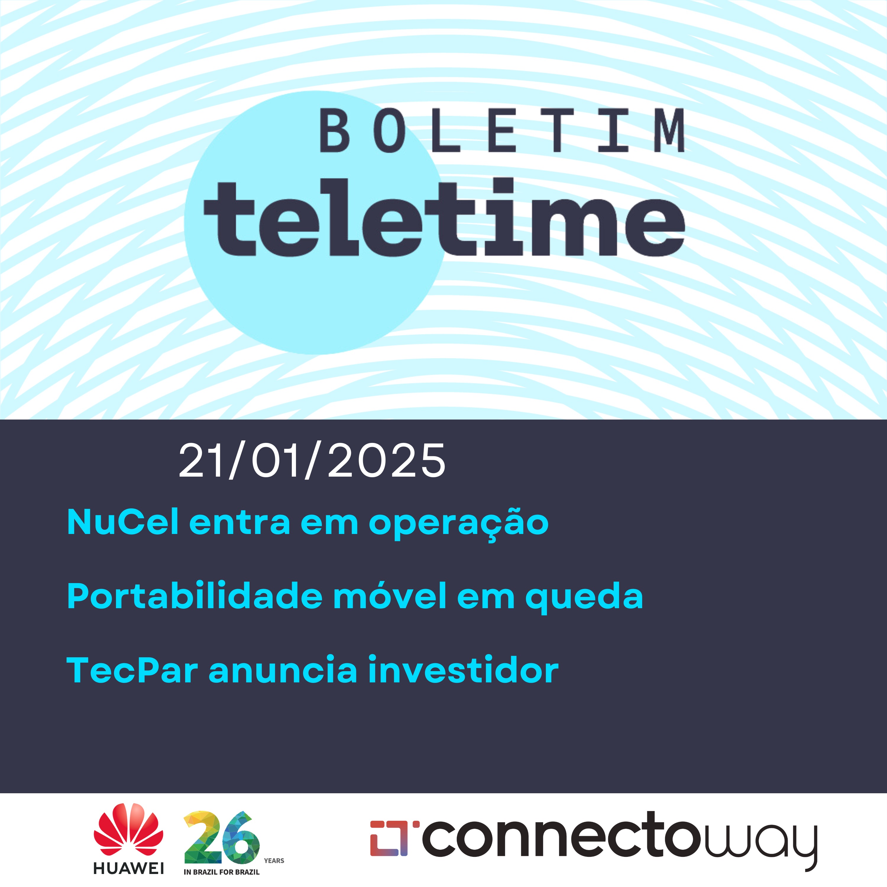21/01/25 | NuCel entra em operação | Portabilidade móvel em queda | TecPar anuncia investidor episode artwork