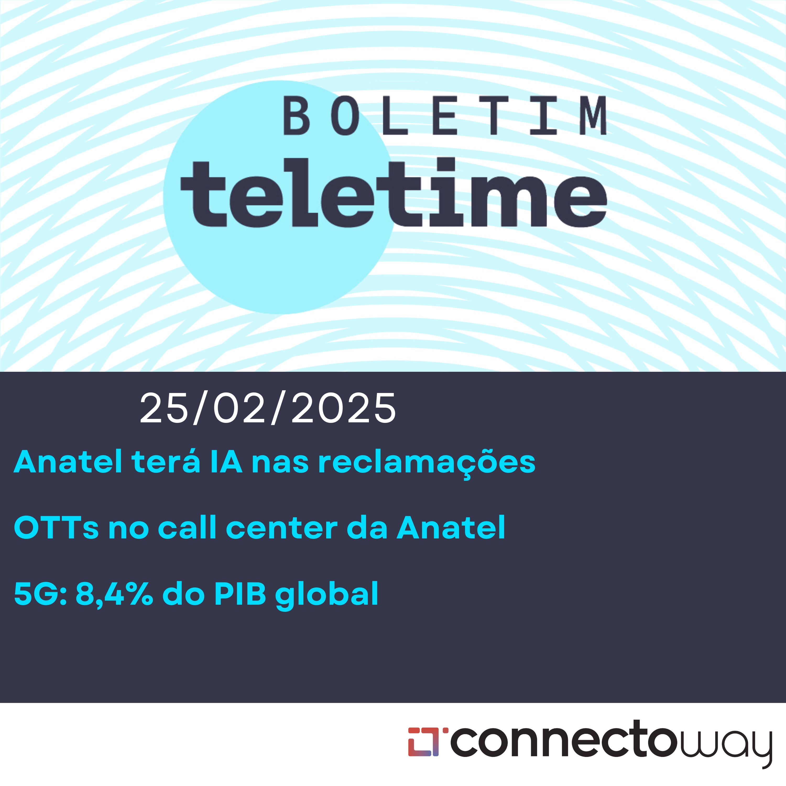25/02/25 | Anatel terá IA nas reclamações | OTTs no call center da Anatel | 5G: 8,4% do PIB global episode artwork