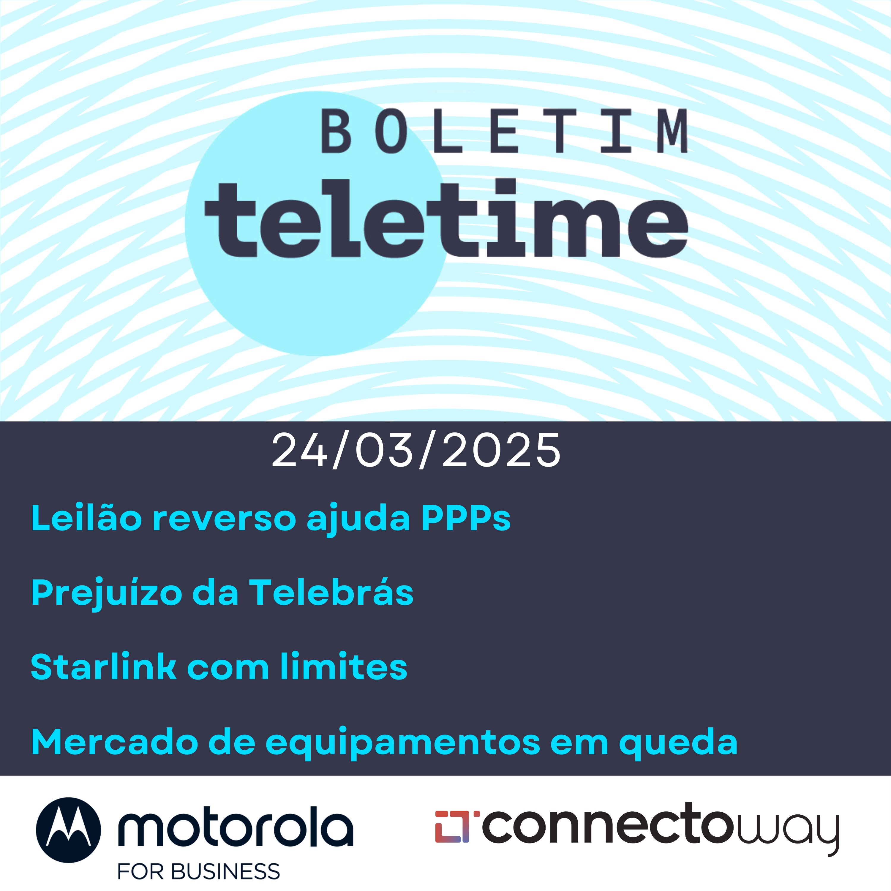 24/03/25 | Dinheiro para PPPs | Starlink limitada | Prejuízo da Telebrás | Vendors em queda episode artwork