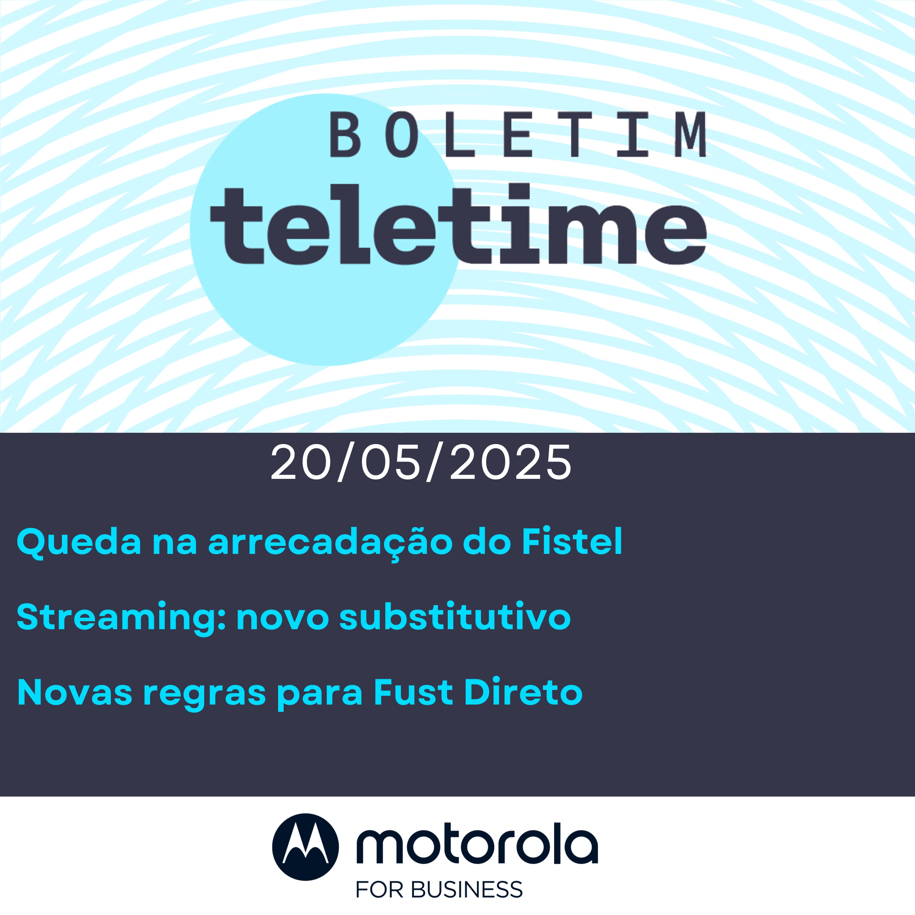 20/05/25 | Queda na arrecadação do Fistel | Streaming: novo substitutivo | Novas regras para Fust Direto episode artwork