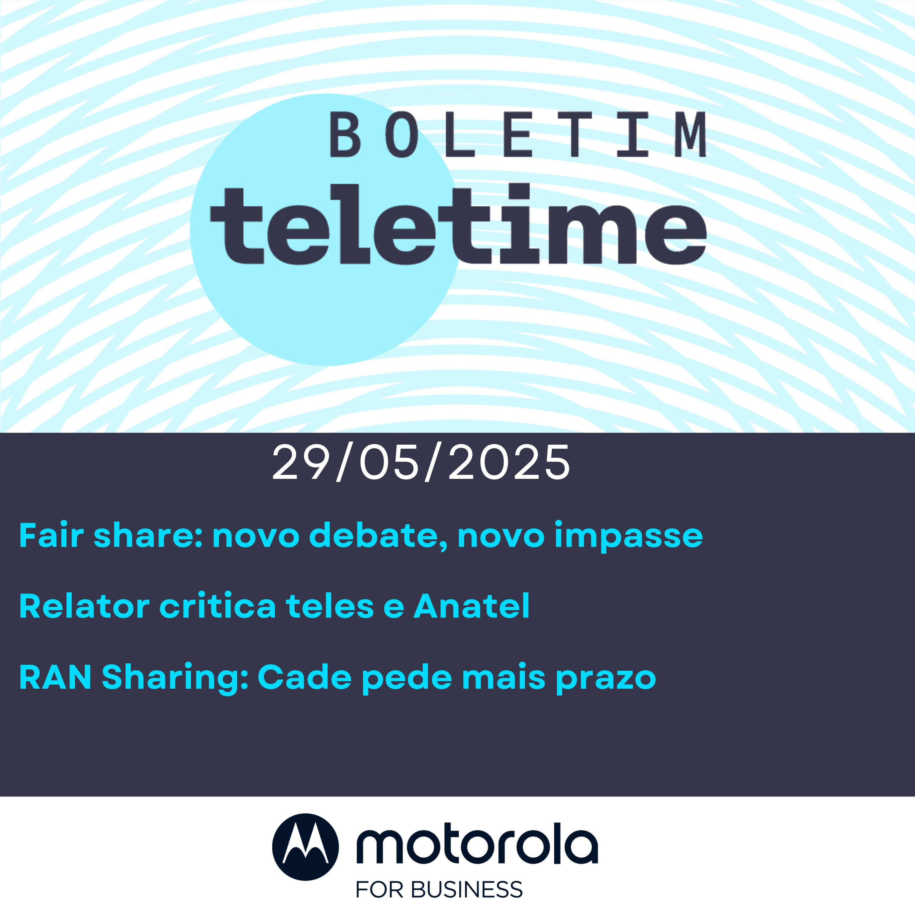 29/05/25 |Fair share: novo debate, novo impasse | Relator critica teles e Anatel | RAN Sharing: Cade pede mais prazo episode artwork