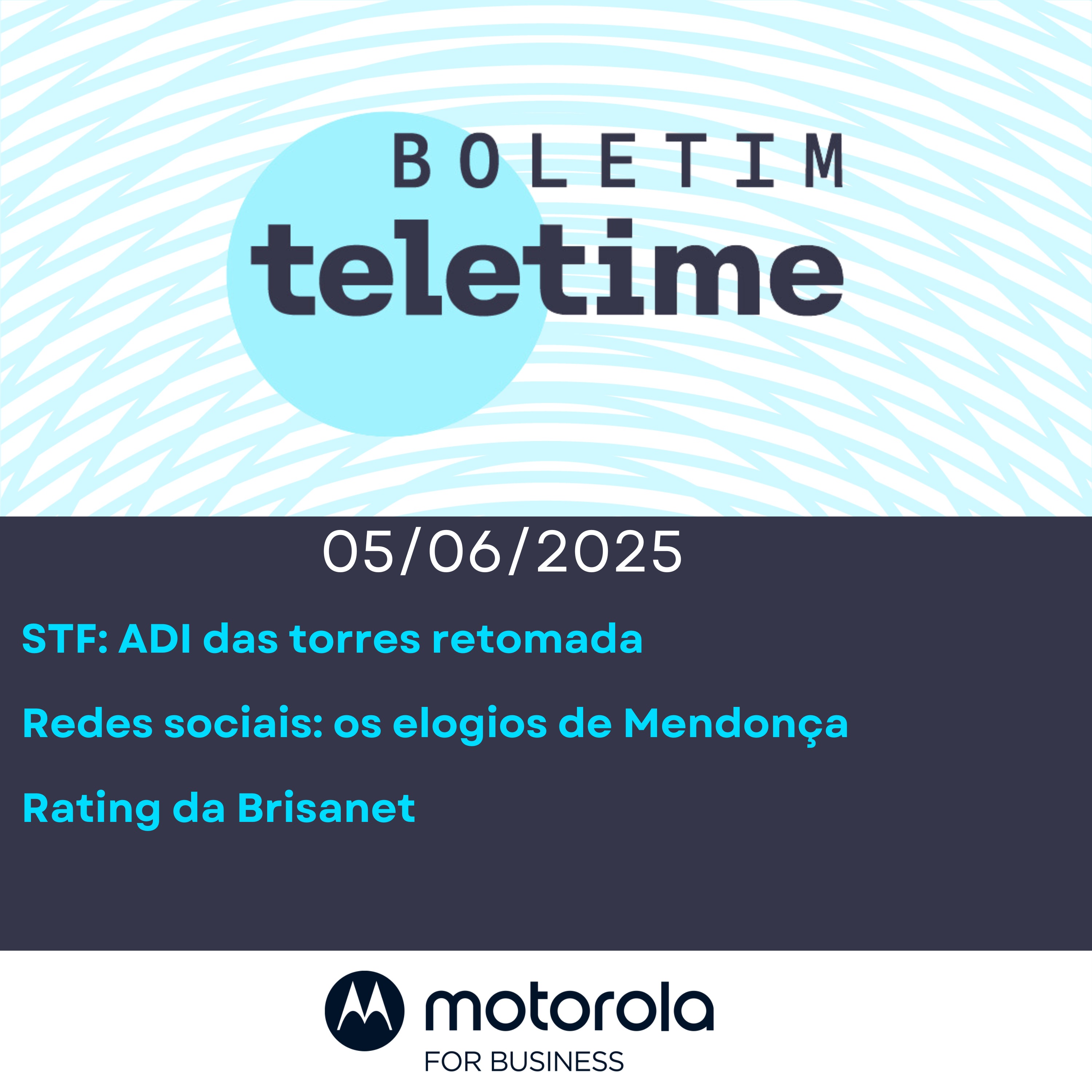 05/06/25 | STF: ADI das torres retomada | Redes sociais: os elogios de Mendonça | Rating da Brisanet episode artwork