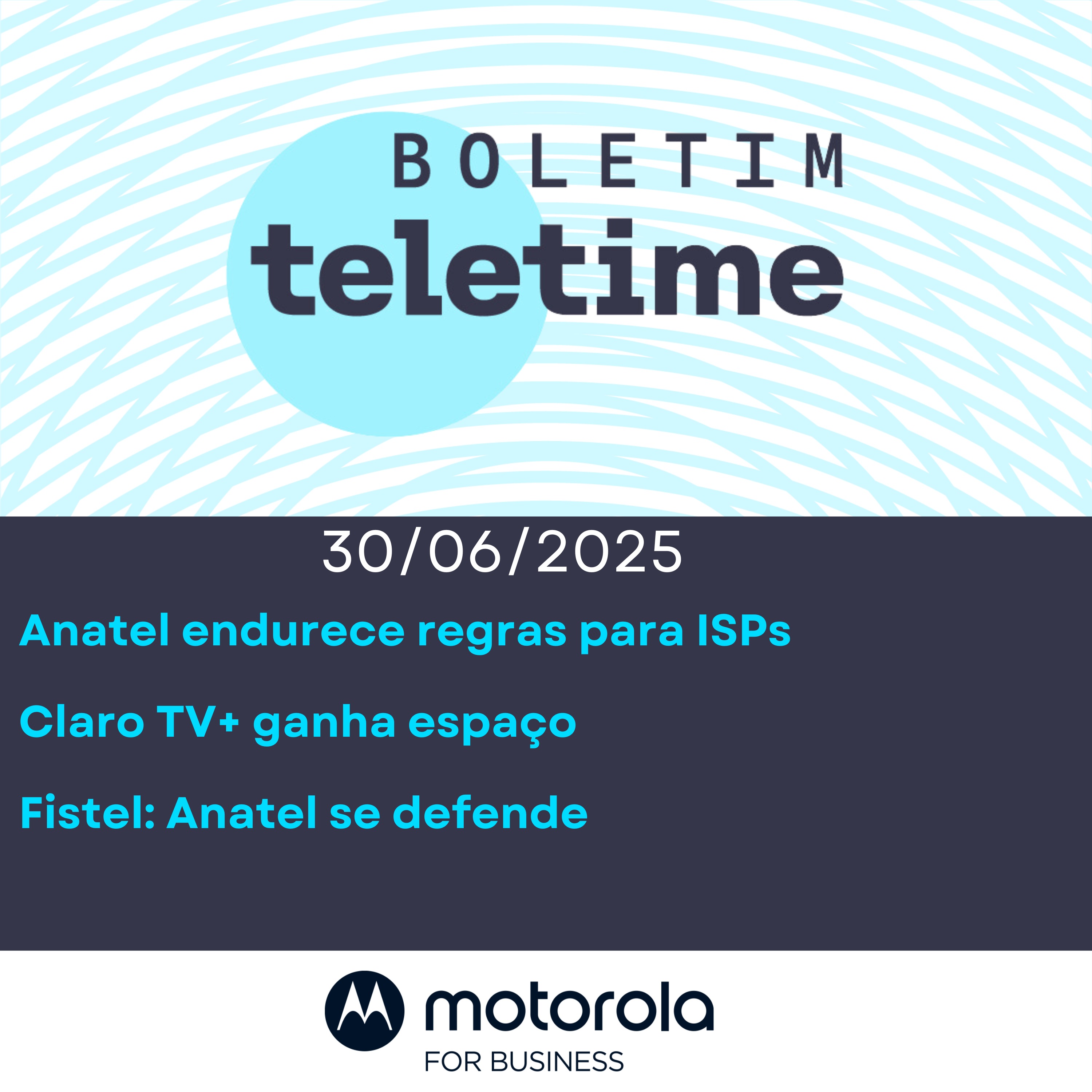 30/06/25 | Anatel endurece regras para ISPs | Claro TV+ ganha espaço | Fistel: Anatel se defende episode artwork