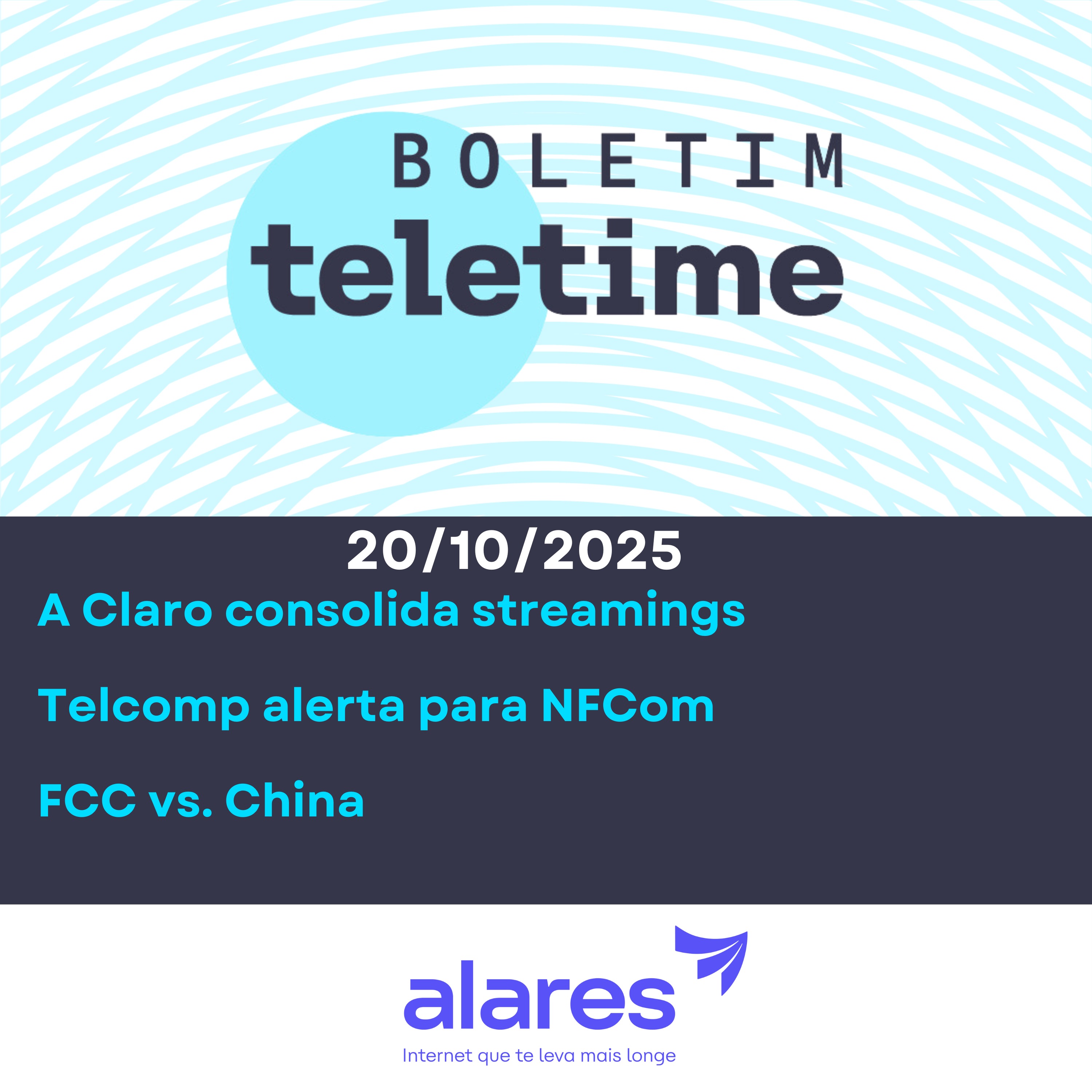 20/10/25 | A Claro consolida streamings | Telcomp alerta para NFCom | FCC vs. China episode artwork