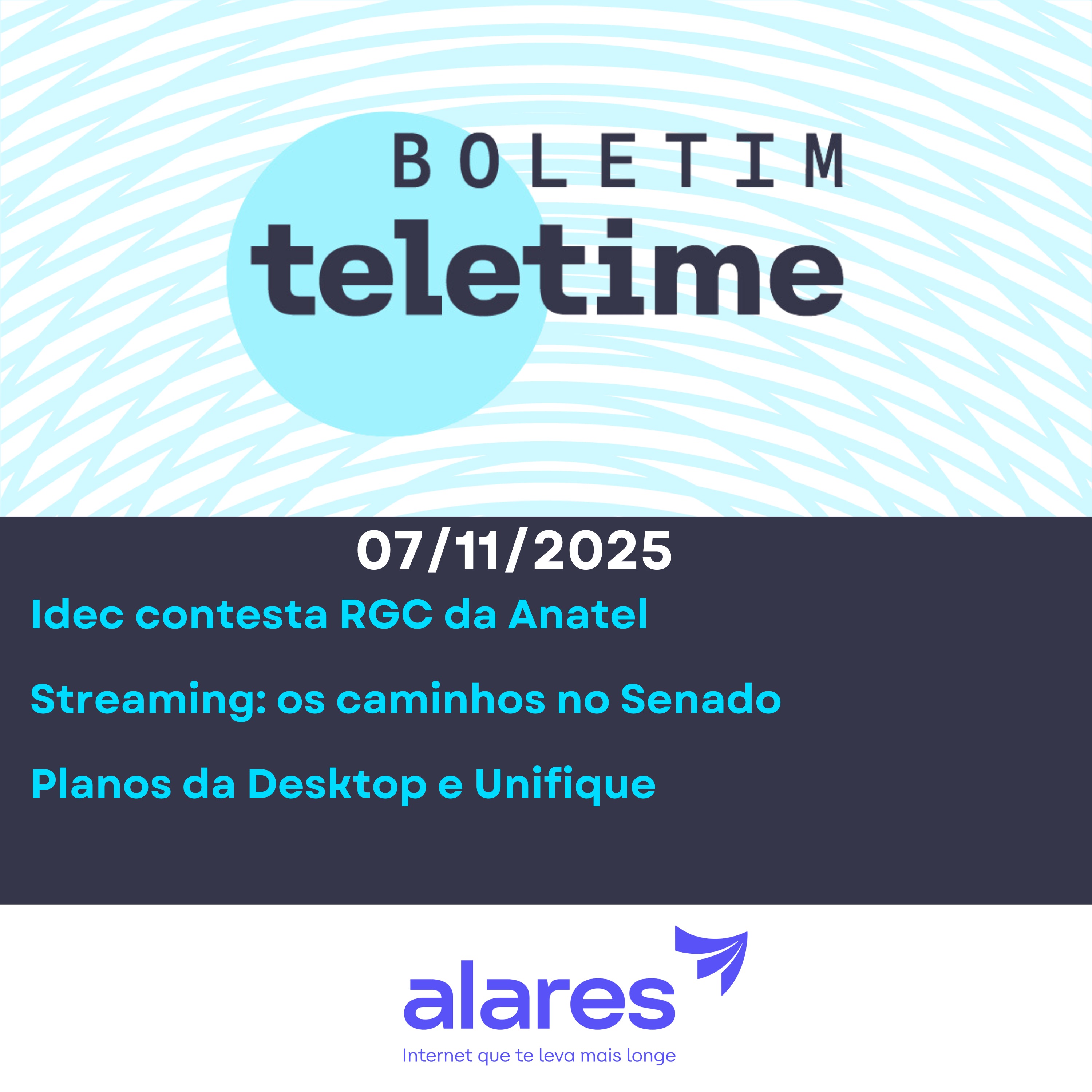 07/11/25 | Idec contesta RGC da Anatel | Streaming: os caminhos no Senado | Planos da Desktop e Unifique episode artwork