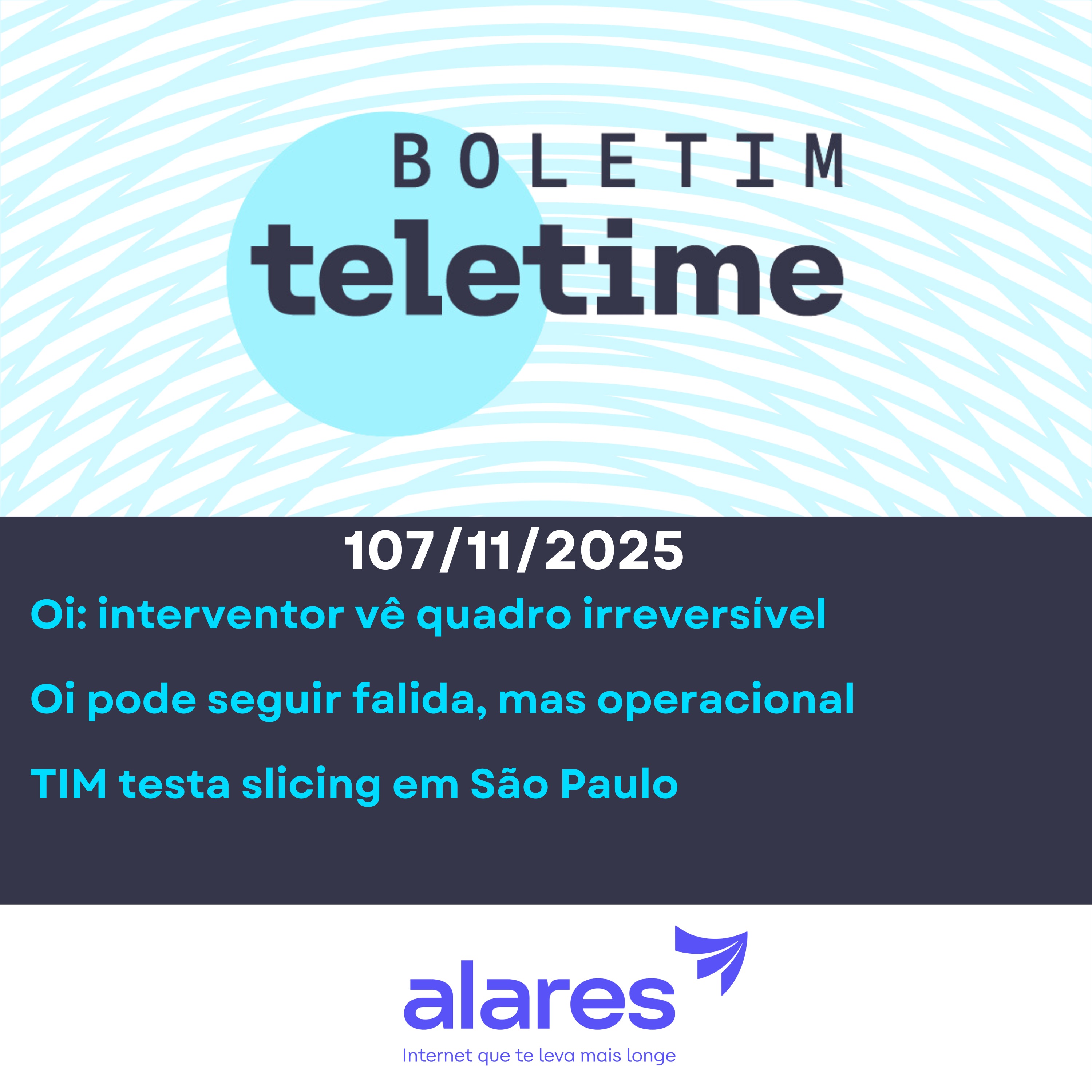 10/11/25 | Oi: interventor vê quadro irreversível | Oi pode seguir falida, mas operacional | TIM testa slicing em São Paulo episode artwork