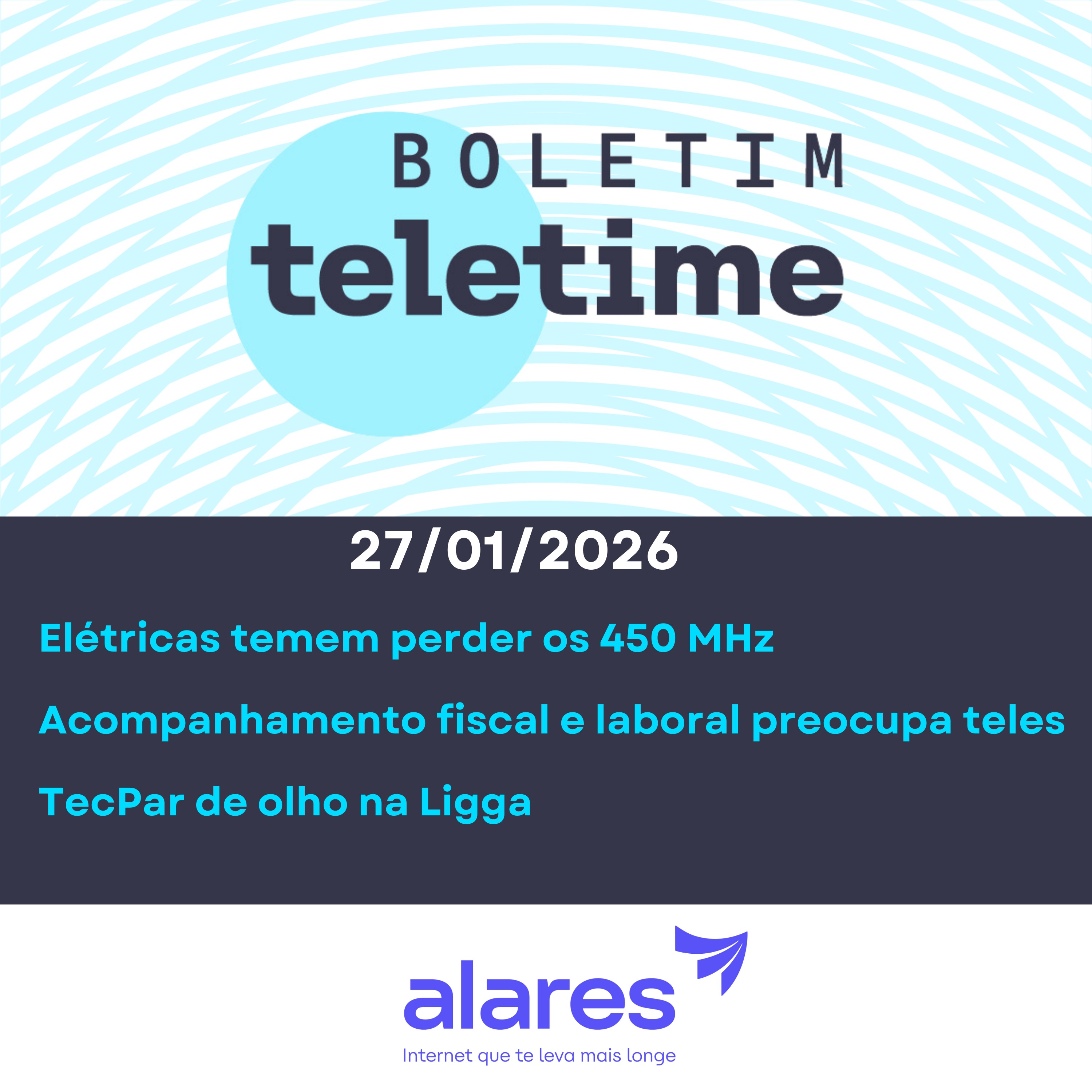 27/01/26 | Elétricas preocupadas com faixa de 450 MHz | Teles preocupadas com fiscalização | Tecpar de olho na Ligga episode artwork