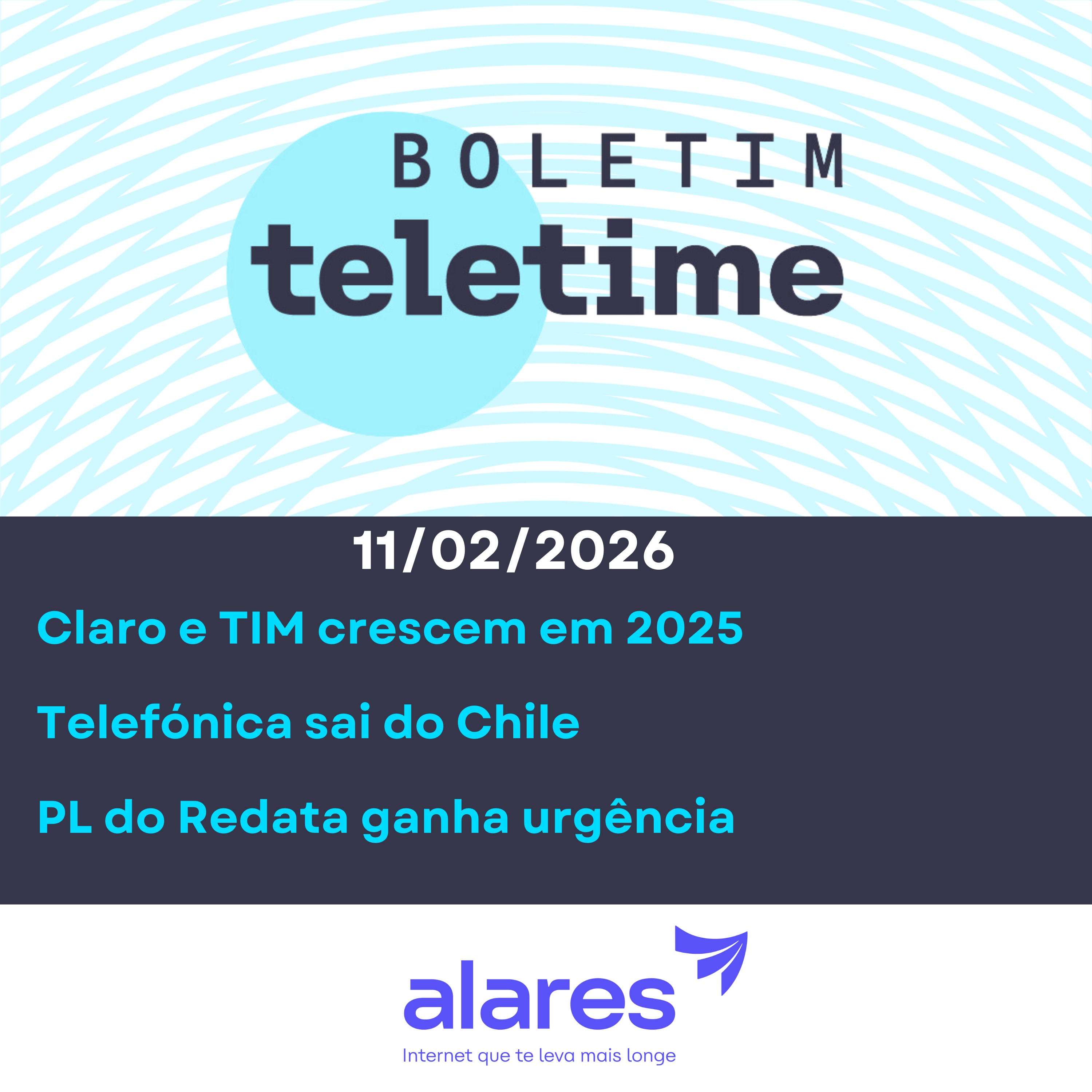 11/02/26 | Claro e TIM crescem em 2025 | Telefónica sai do Chile | PL do Redata ganha urgência episode artwork