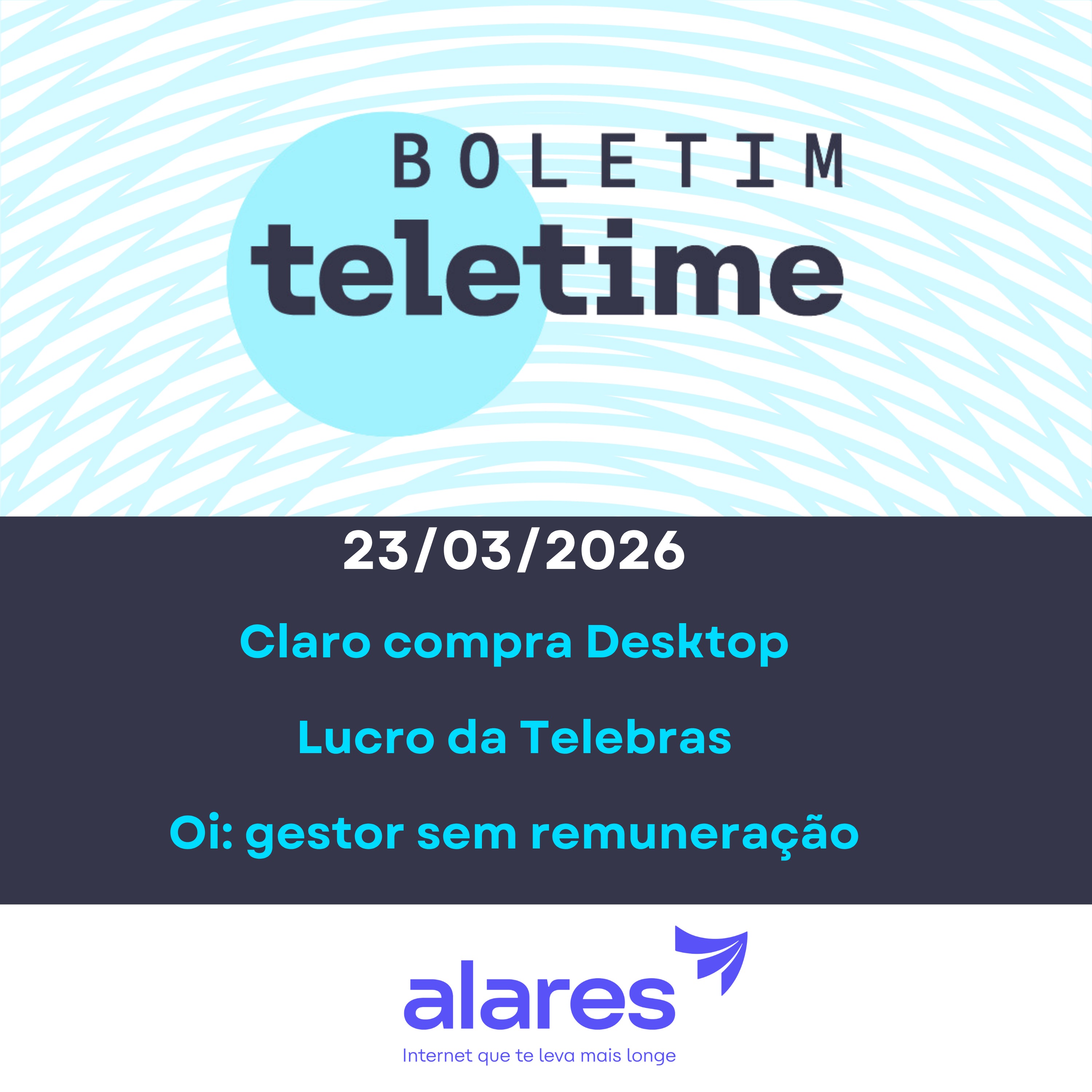 23/03/26 | Claro compra Desktop | Lucro da Telebras | Oi: gestor sem remuneração episode artwork