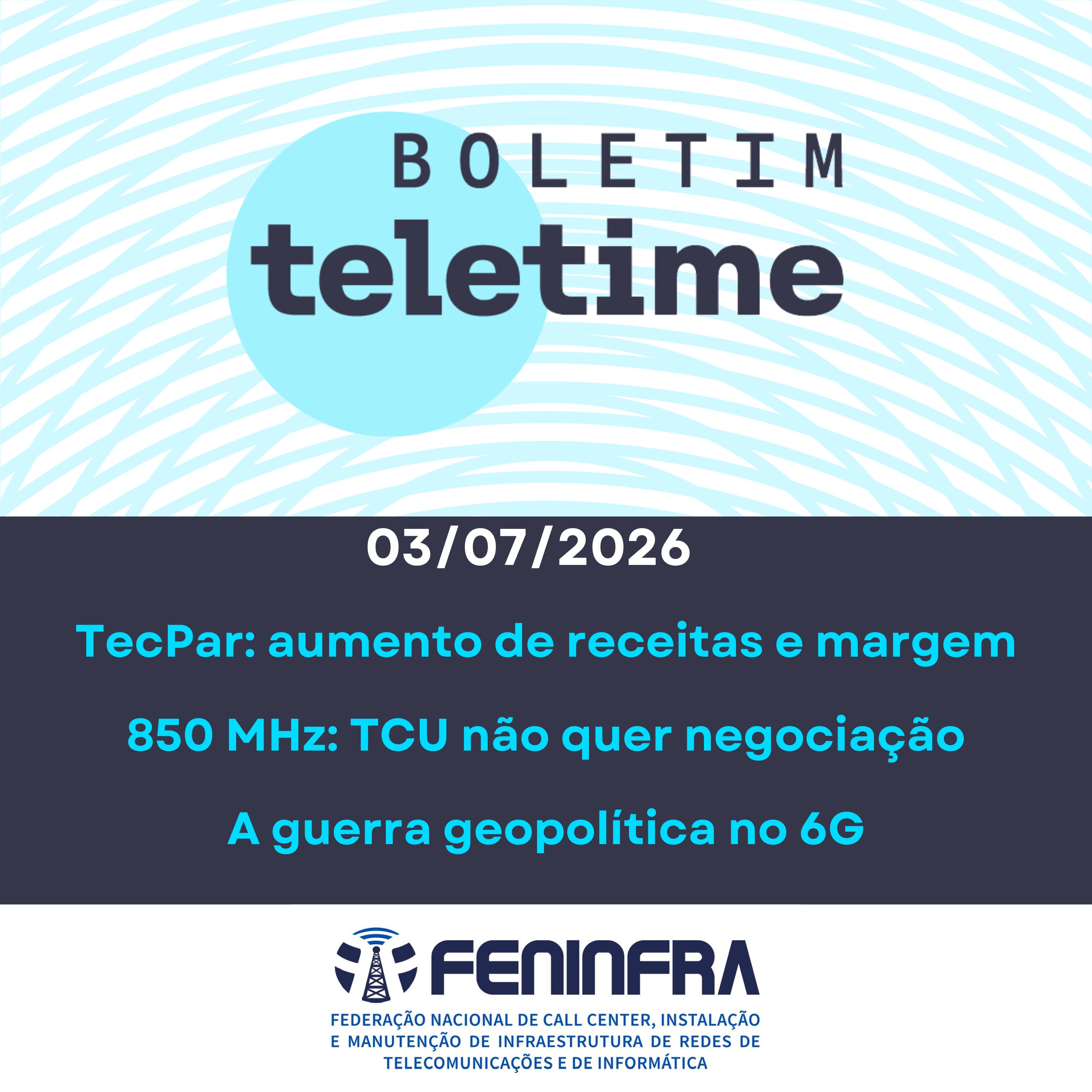 03/08/26 | 850 MHz: TCU não quer negociação | A guerra geopolítica no 6G | TecPar: aumento de receitas e margem episode artwork