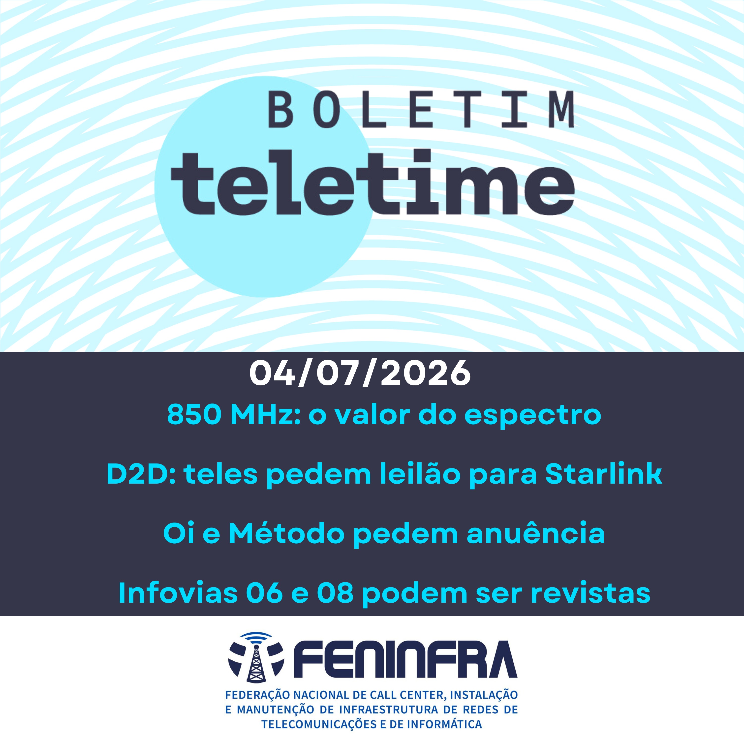 04/08/26 | Teles vs. Starlink | Oi e Método pedem anuência | Infovias em risco | Leilão de 850 MHz episode artwork
