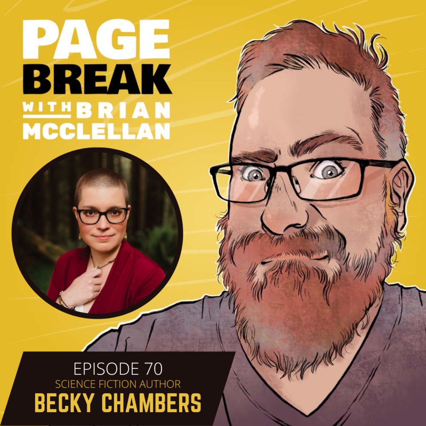 cover art for Ep 70 - Becky Chambers - Science Fiction Author