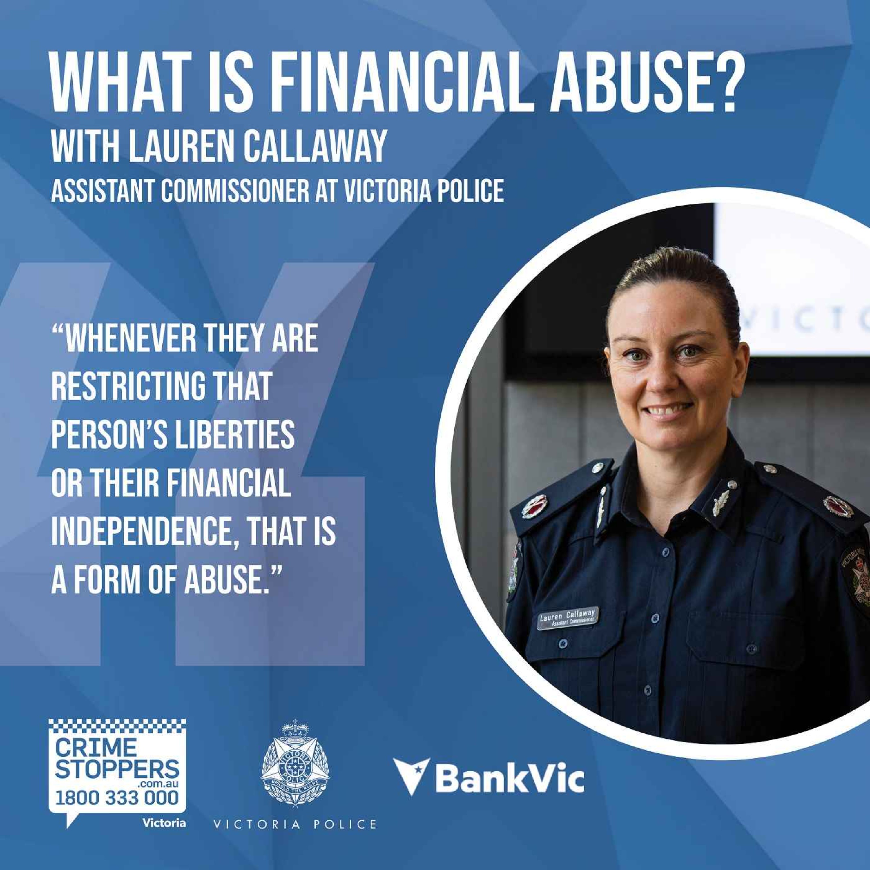 cover art for What is Financial Abuse? - with Lauren Callaway