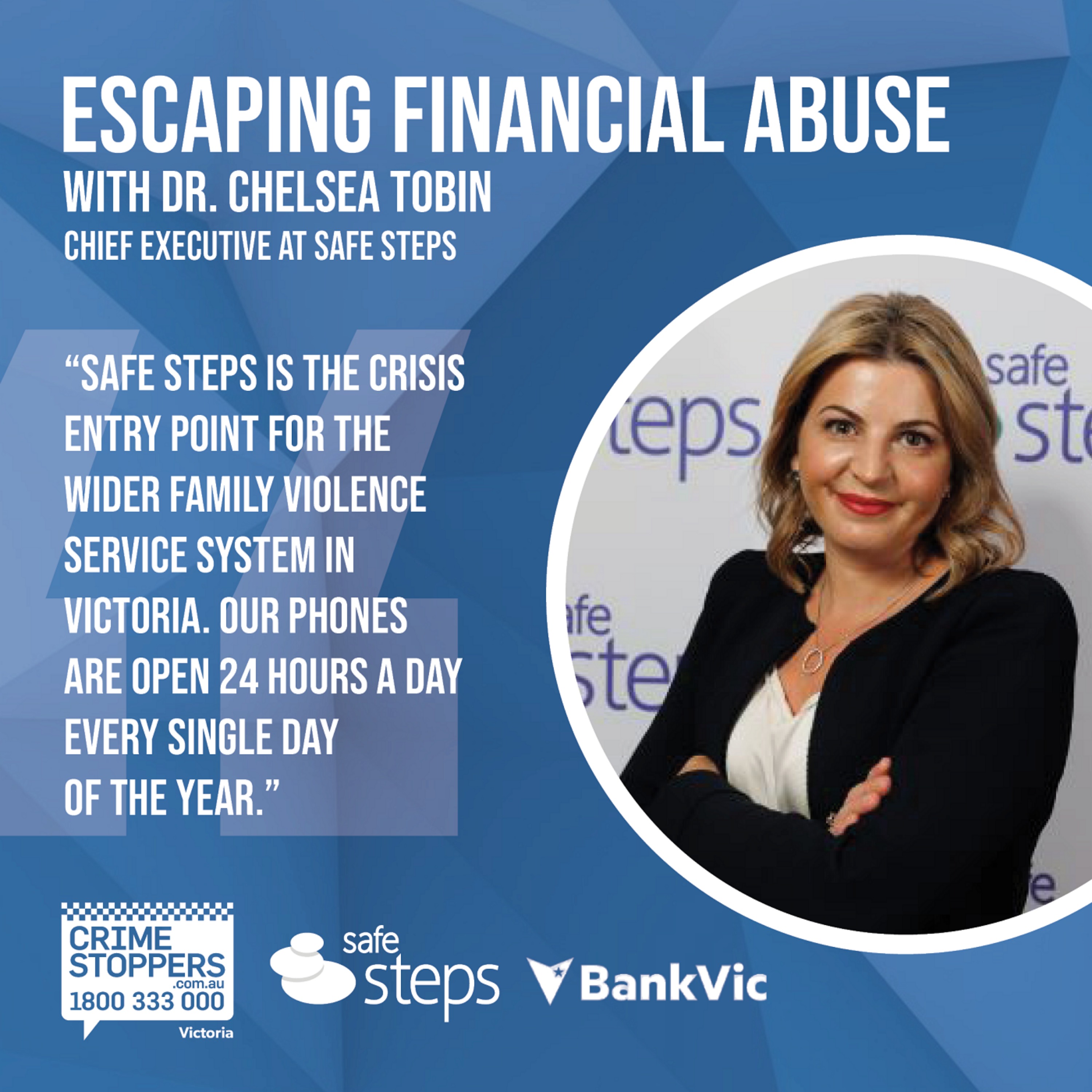 cover art for Escaping Financial Abuse - with Chelsea Tobin