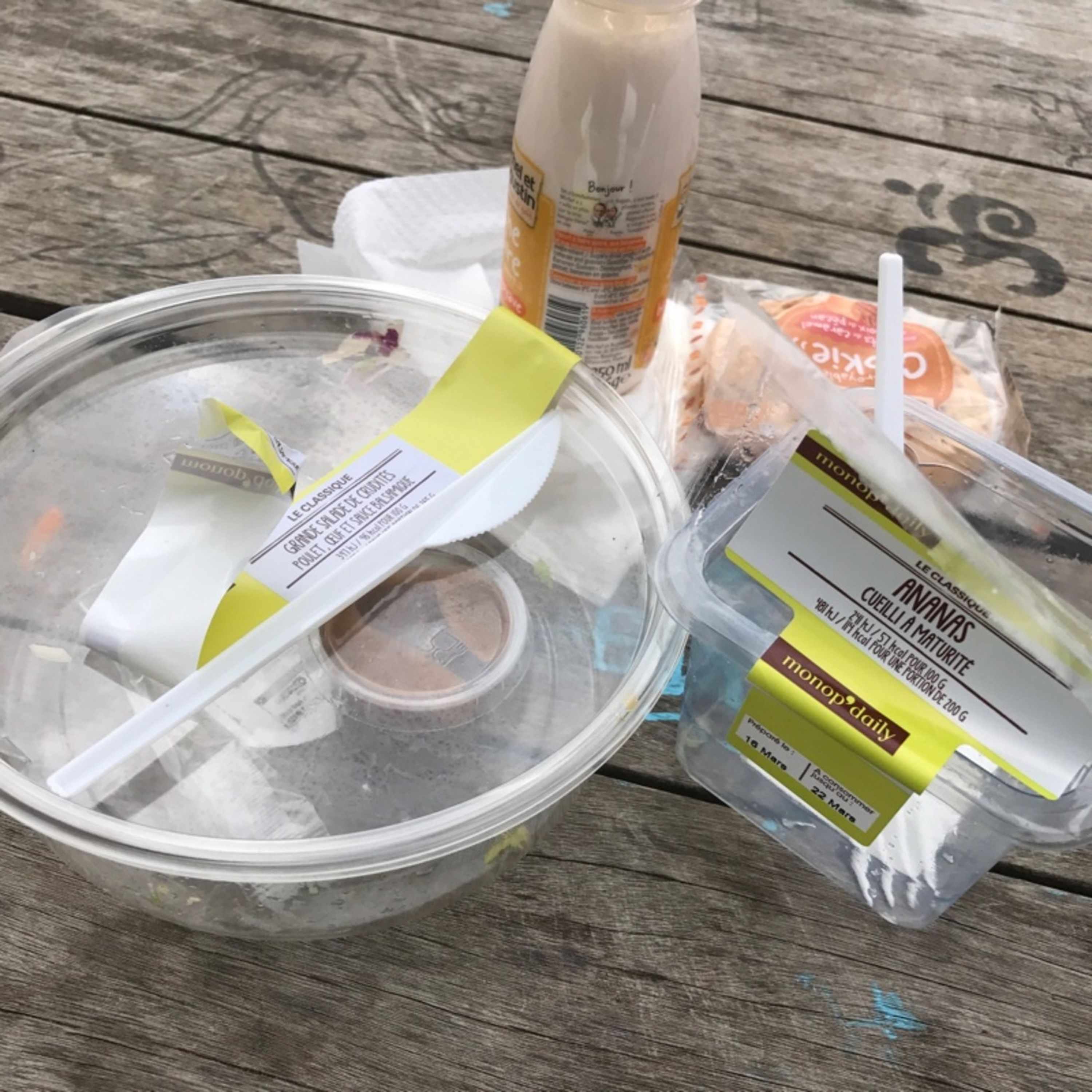 Mon repas de midi Monop