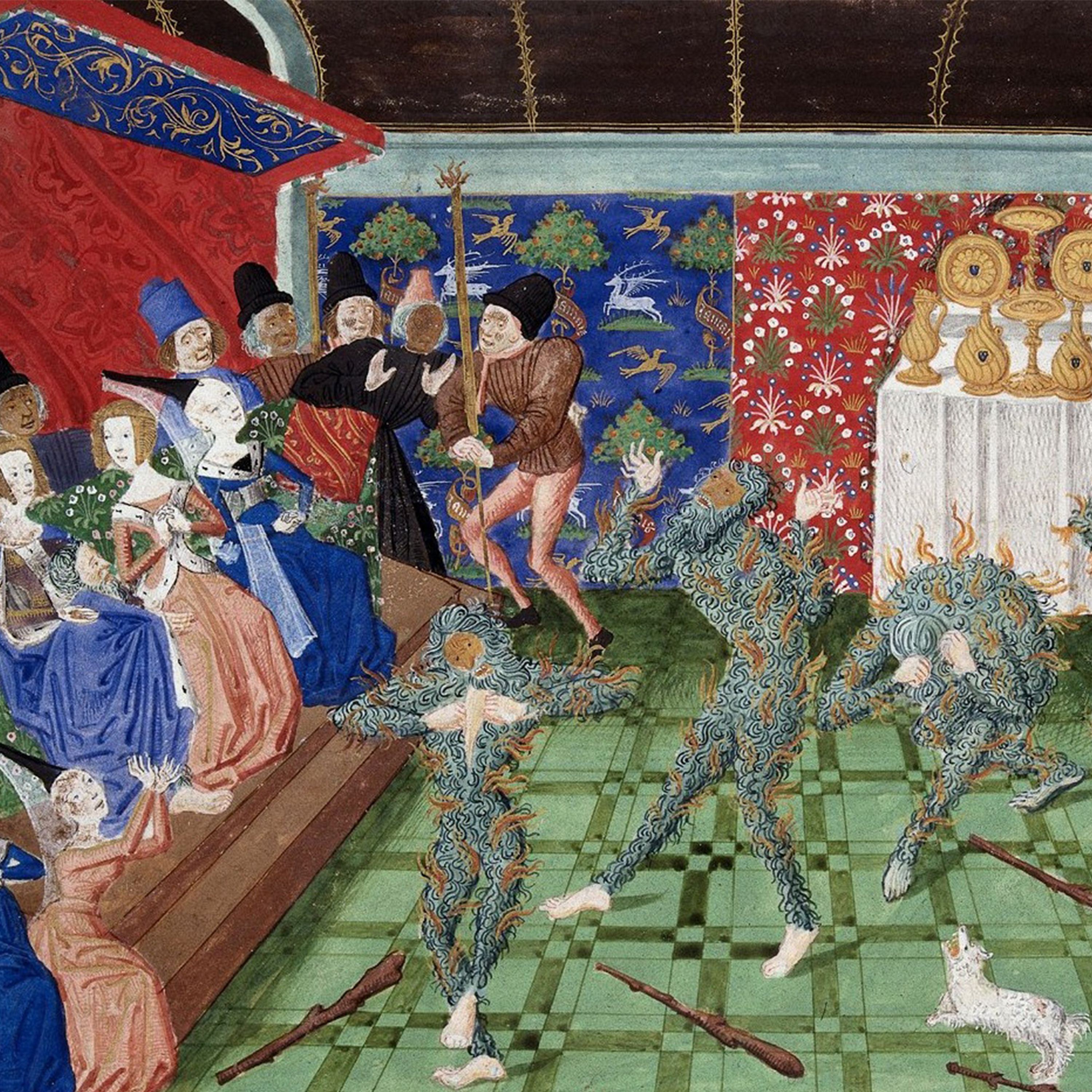 C'est arrivé le 28 janvier 1393 : le roi de France, Charles le Fou, prend feu pendant le bal des ardents