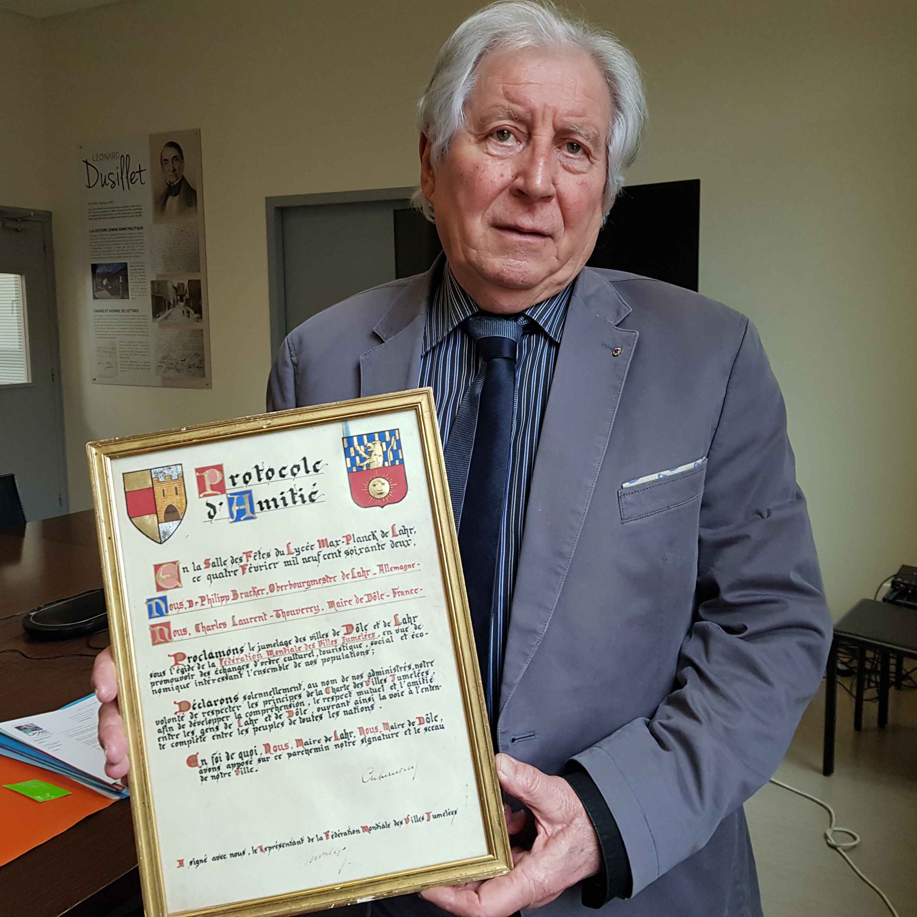 Dole: le témoignage de Jean-Claude Protet, président du comité de jumelage