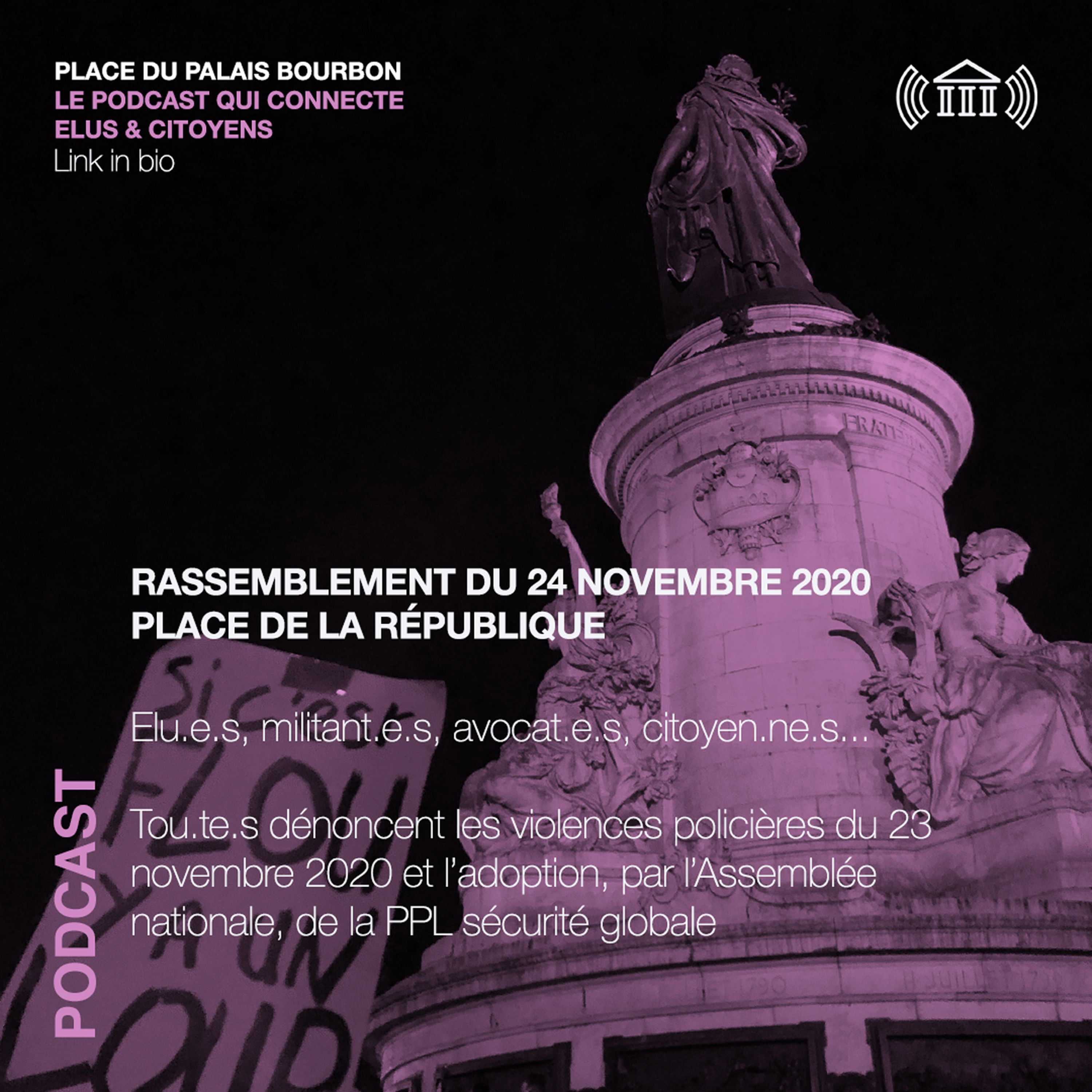cover art for Rassemblement du 24 novembre 2020 - Place de la République