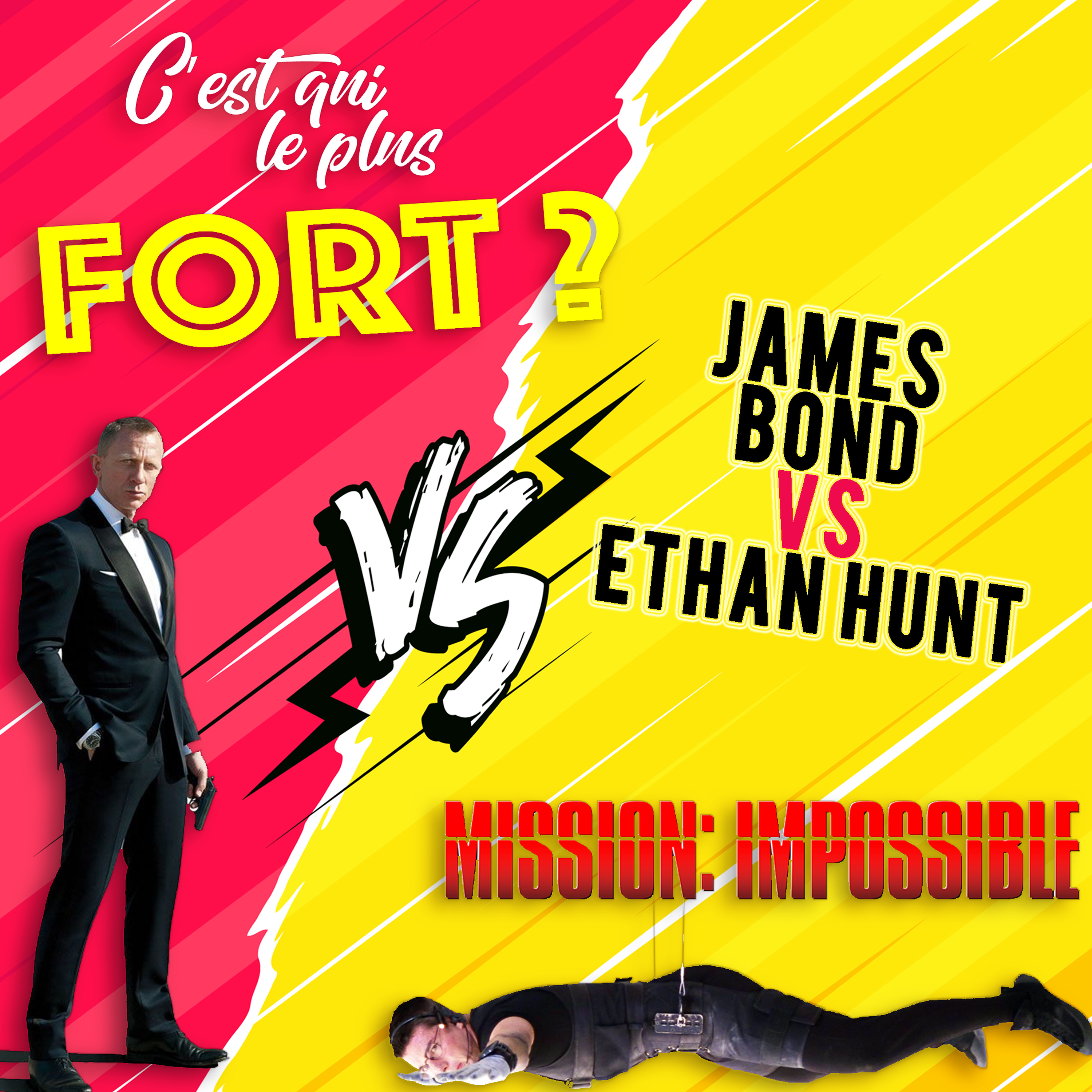 cover art for James Bond vs Ethan Hunt, duel impossible d'agents plus ou moins secrets