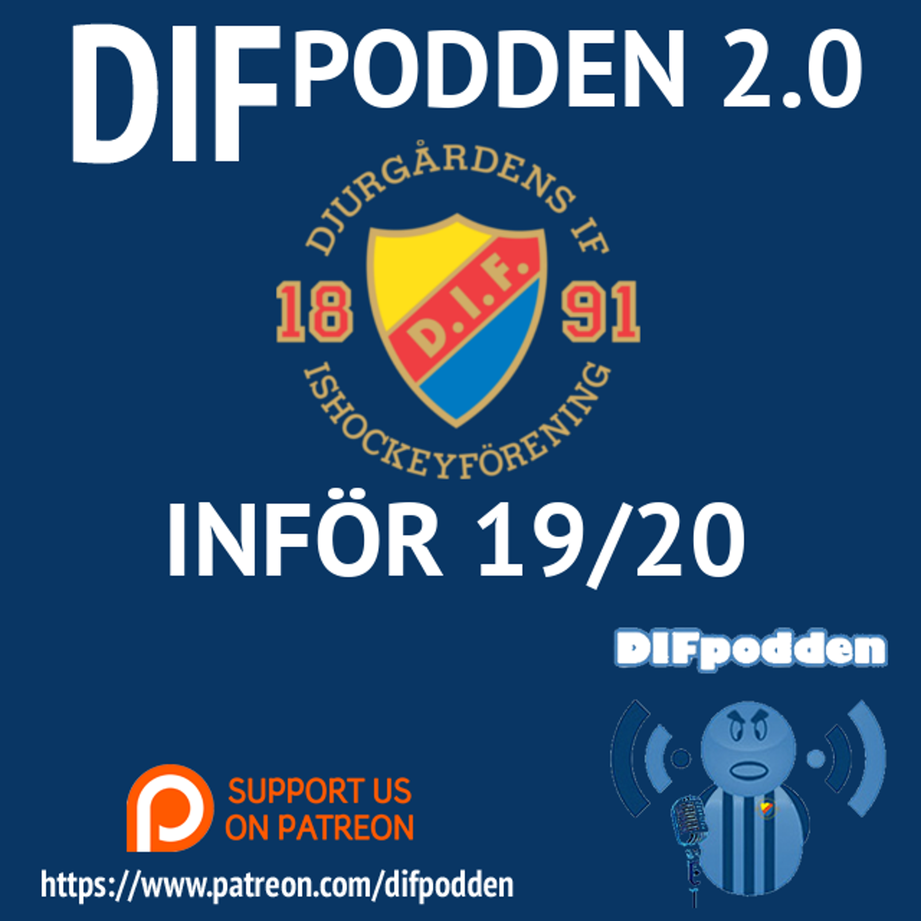 DIFpodden (2.0) #165 Inför Hockeysäsongen 2019/2020 episode artwork