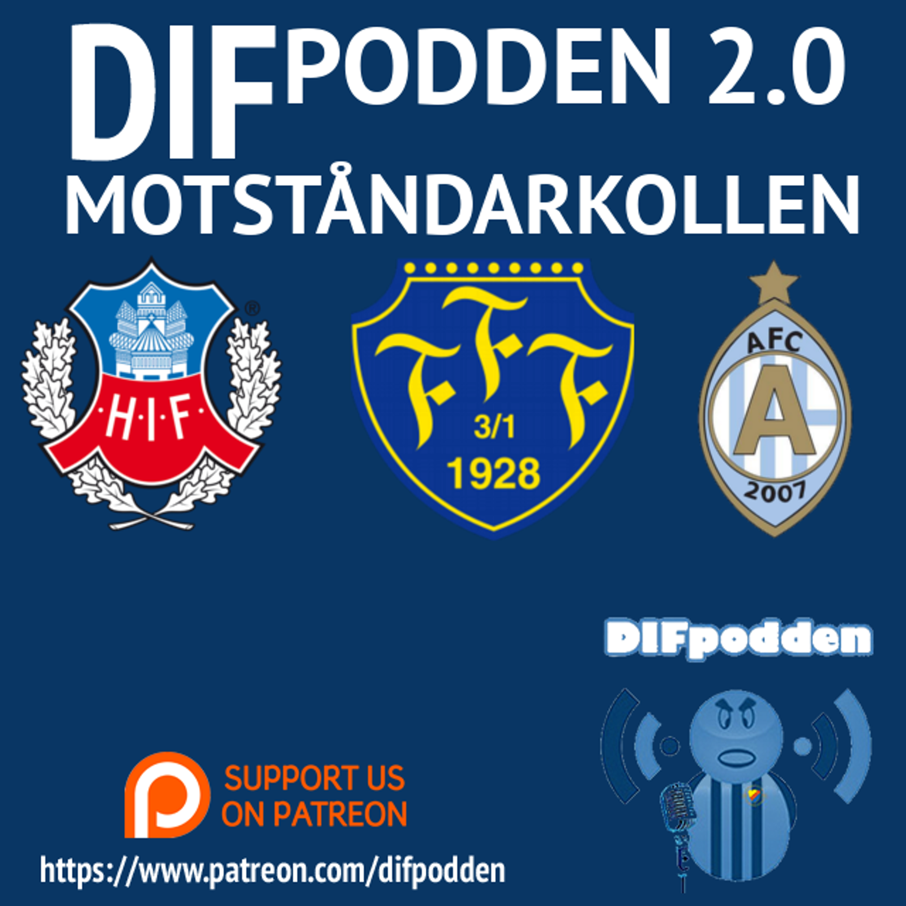 DIFpodden (2.0) #Motståndarkollen - Helsingborg, Falkenberg och Afc Eskilstuna episode artwork