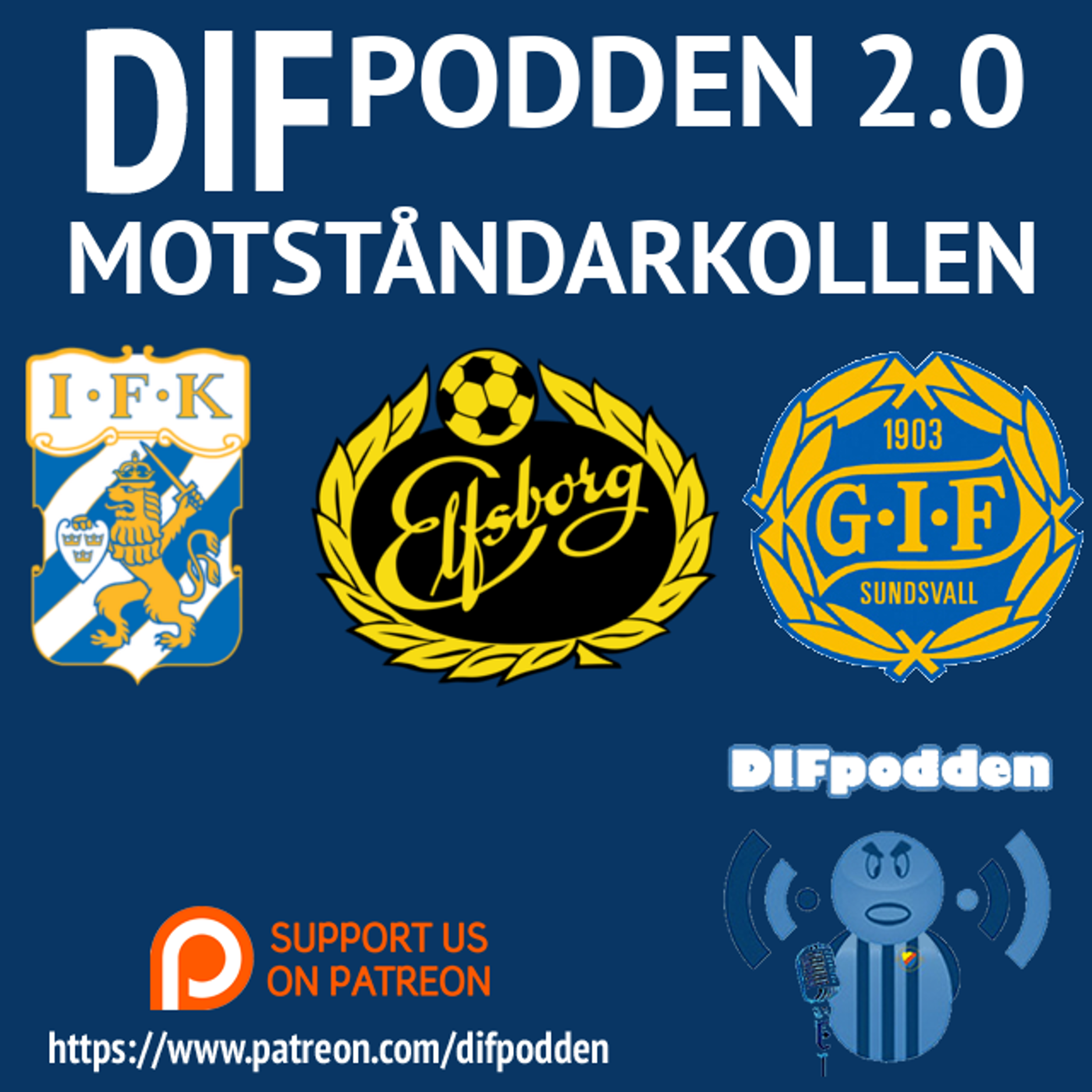 DIFpodden (2.0) #Motståndarkollen - IFK Göteborg, Elfsborg & Sundsvall episode artwork