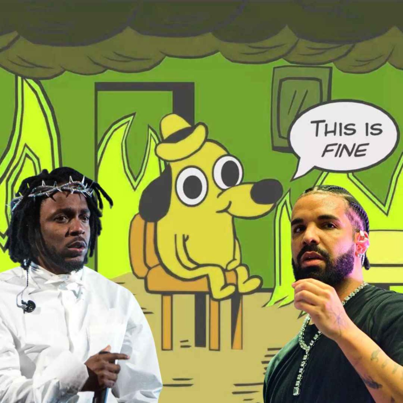 cover art for drake vs. kendrick: the battle over allegations of grooming and underage girls in the digital age [ad-free premium]