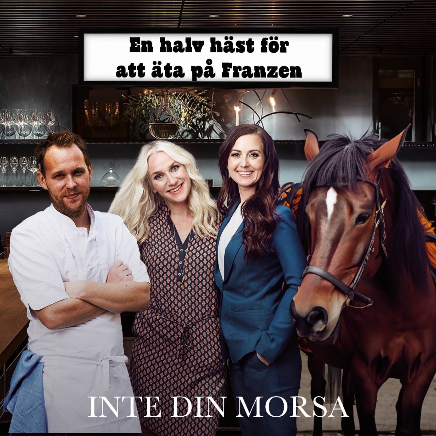 cover art for En halv häst för att äta på Franzen
