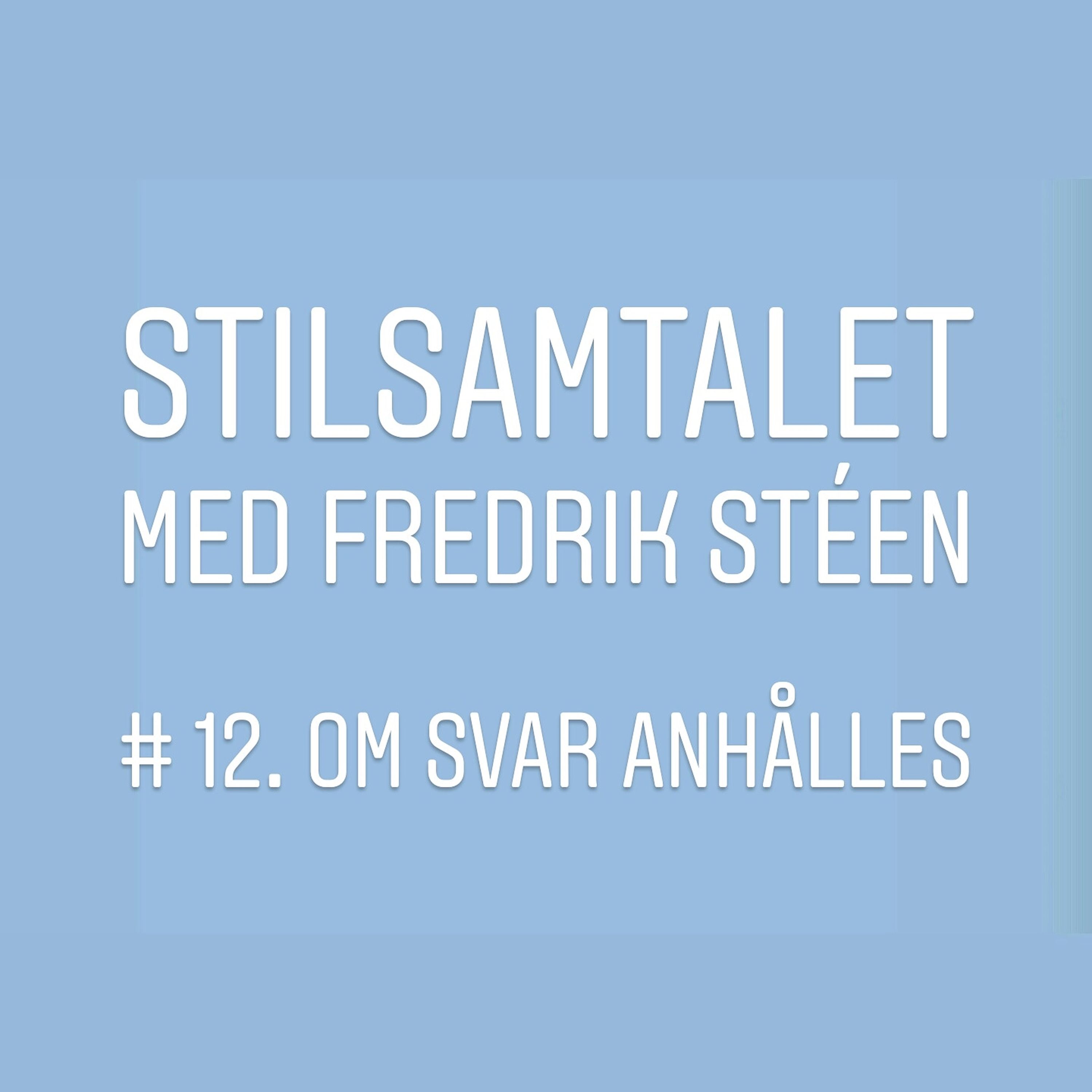 cover art for 12. Om svar anhålles