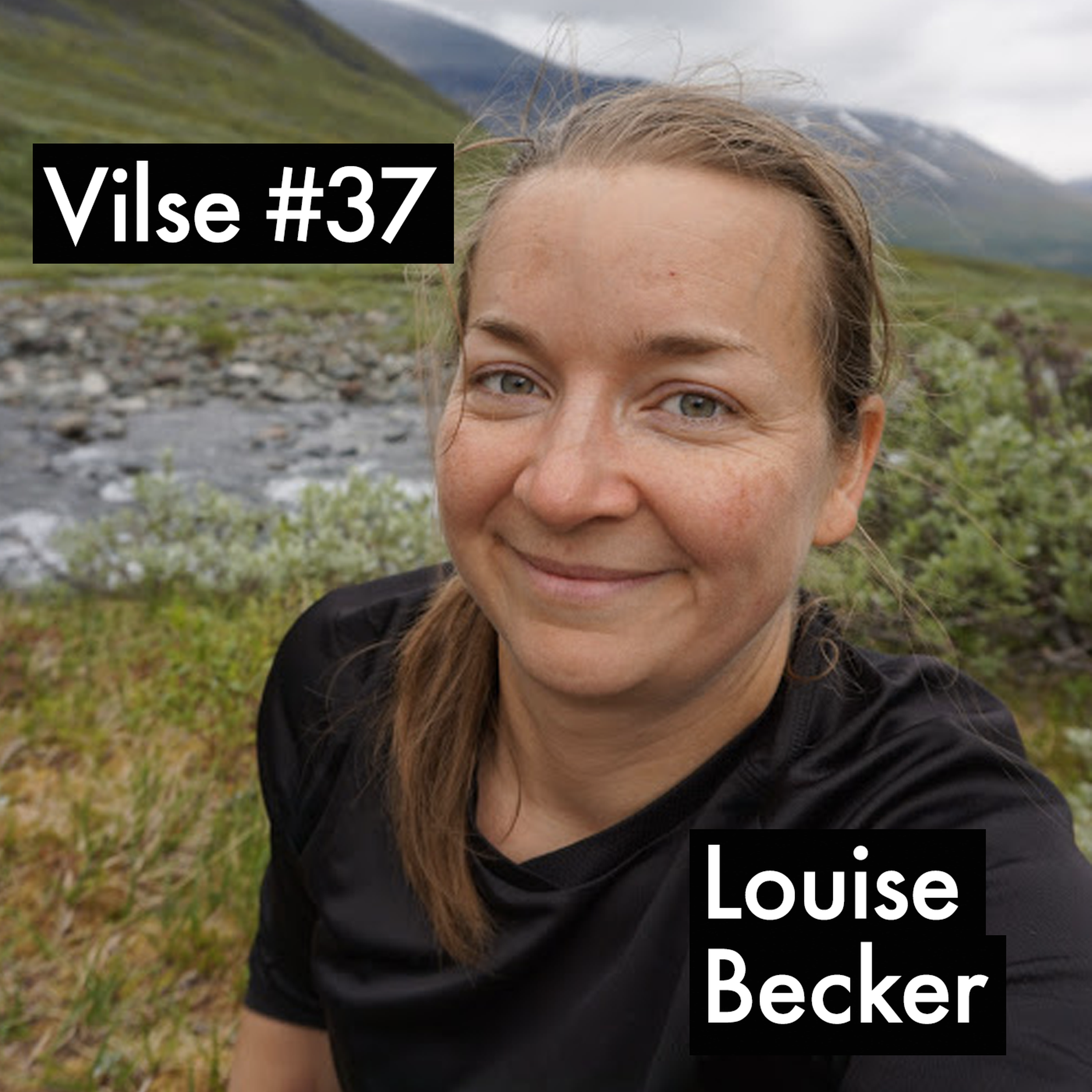 cover art for #37: Louise Becker, gröngöling på 14 mils fjällvandring