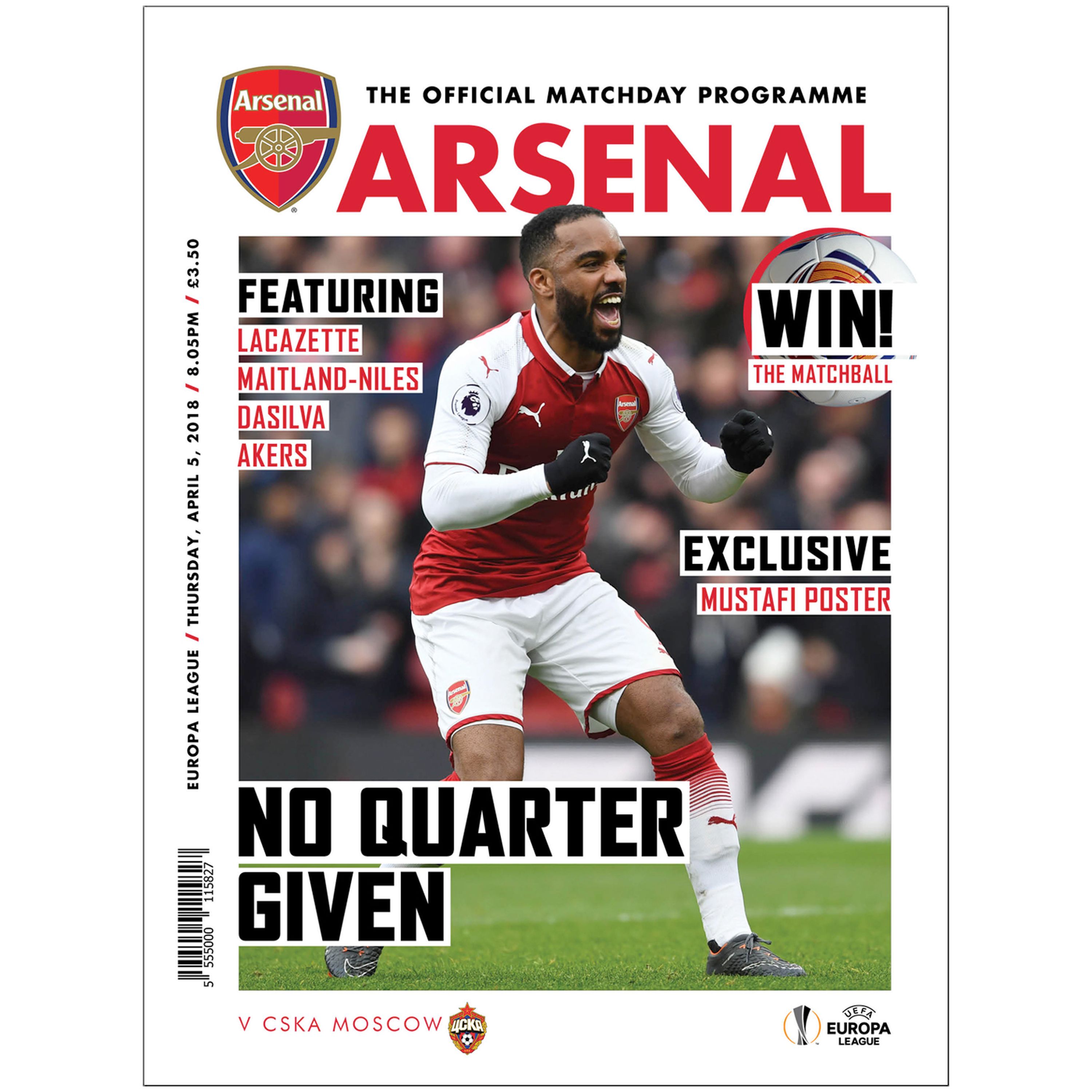 Arsenal v CSKA Moscow - April 5, 2018 episode artwork