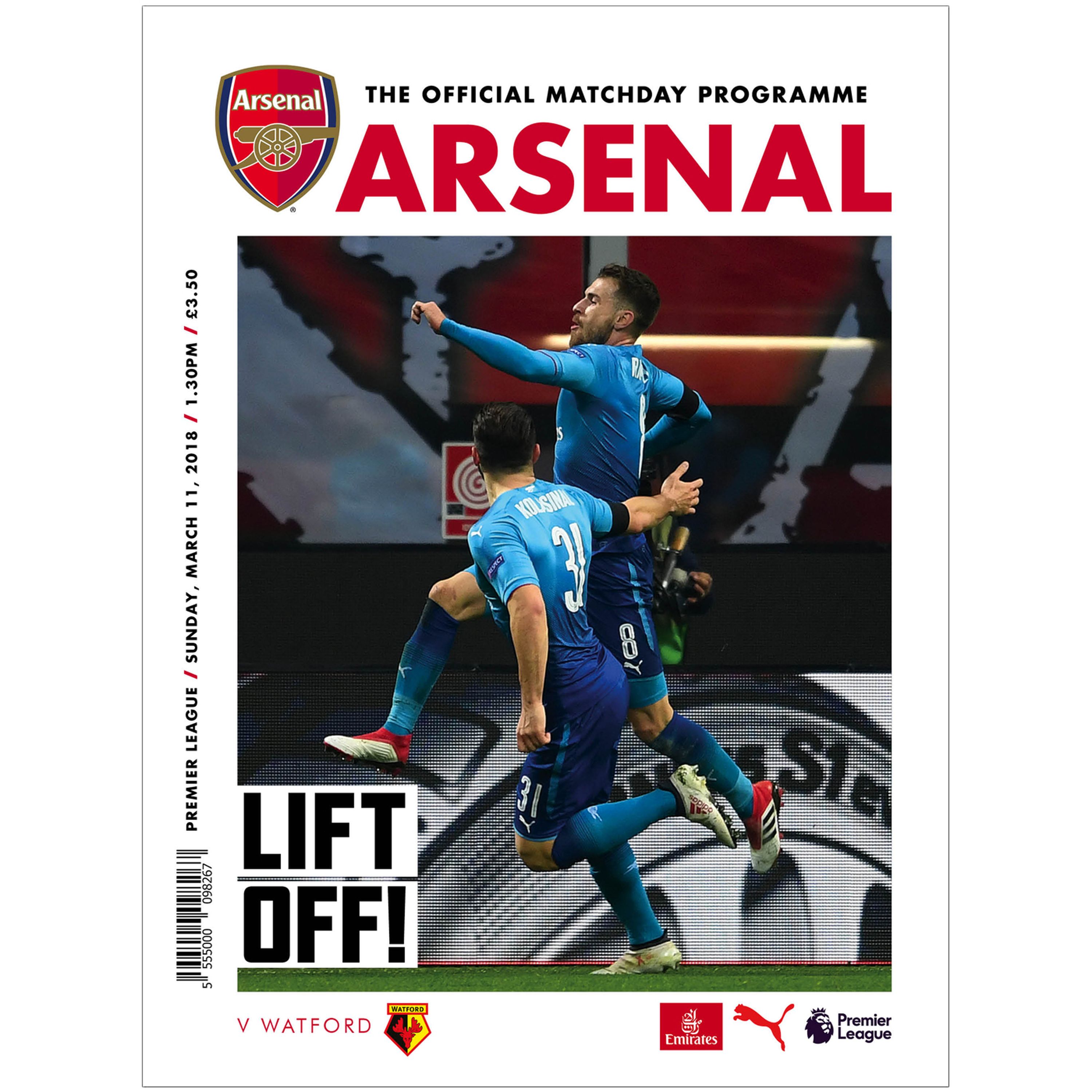 Arsenal v Watford - Match 11, 2018
