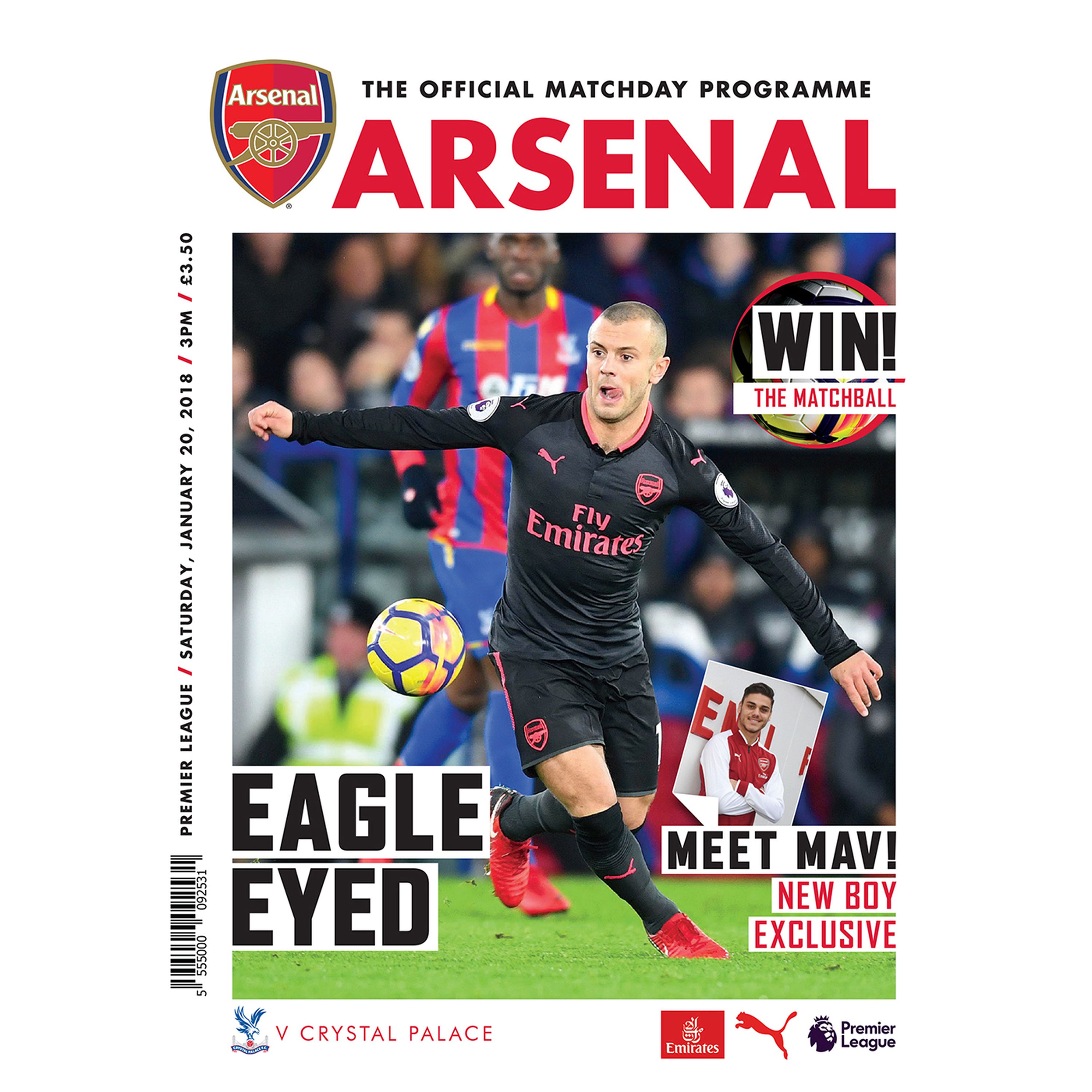 Arsenal v Crystal Palace - January 20, 2018