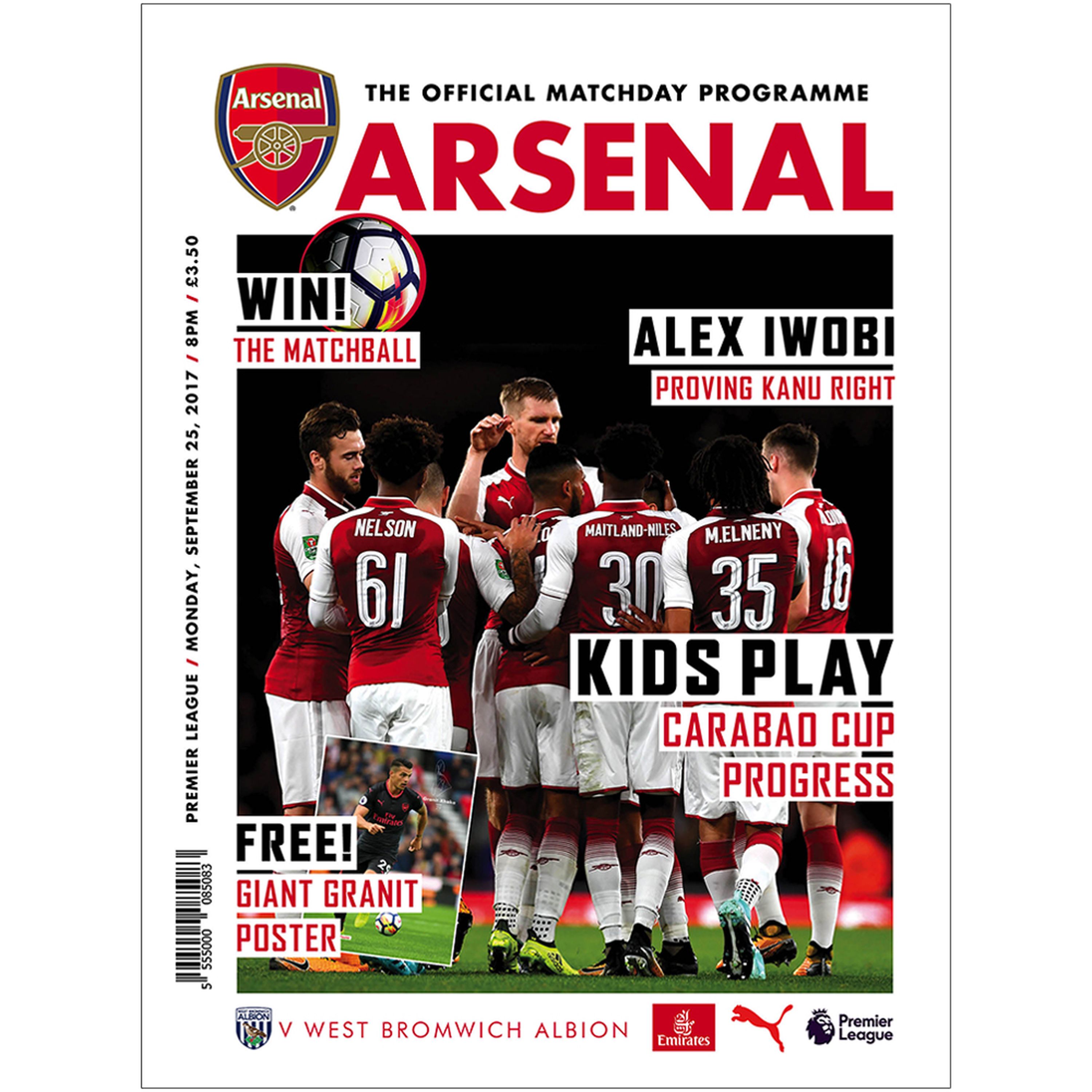 Arsenal v WBA -  September 25, 2017 episode artwork