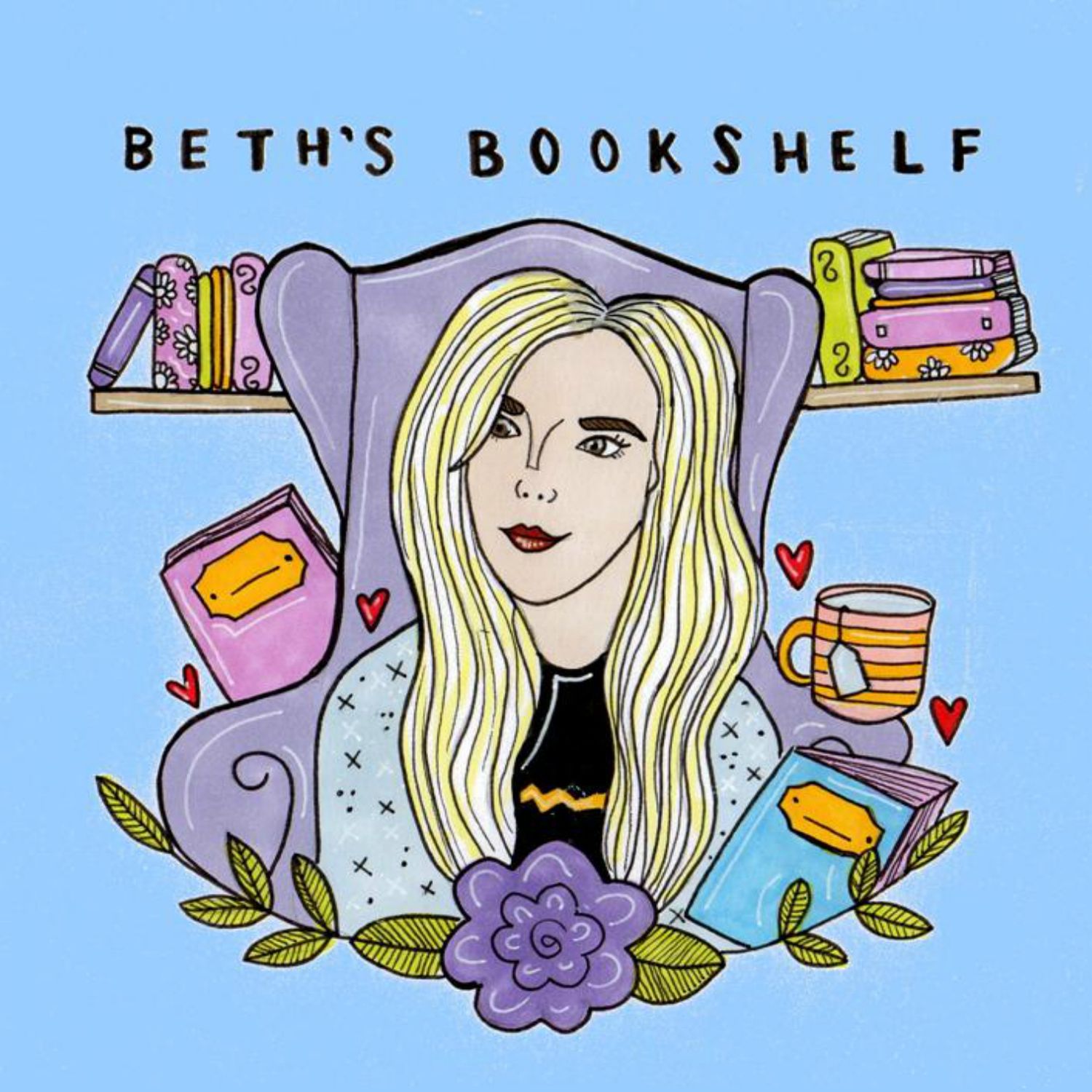 cover art for Beth’s Bookshelf Podcast: #1 Danika Stone – Fandoms, Writing, and Crowdsourcing!