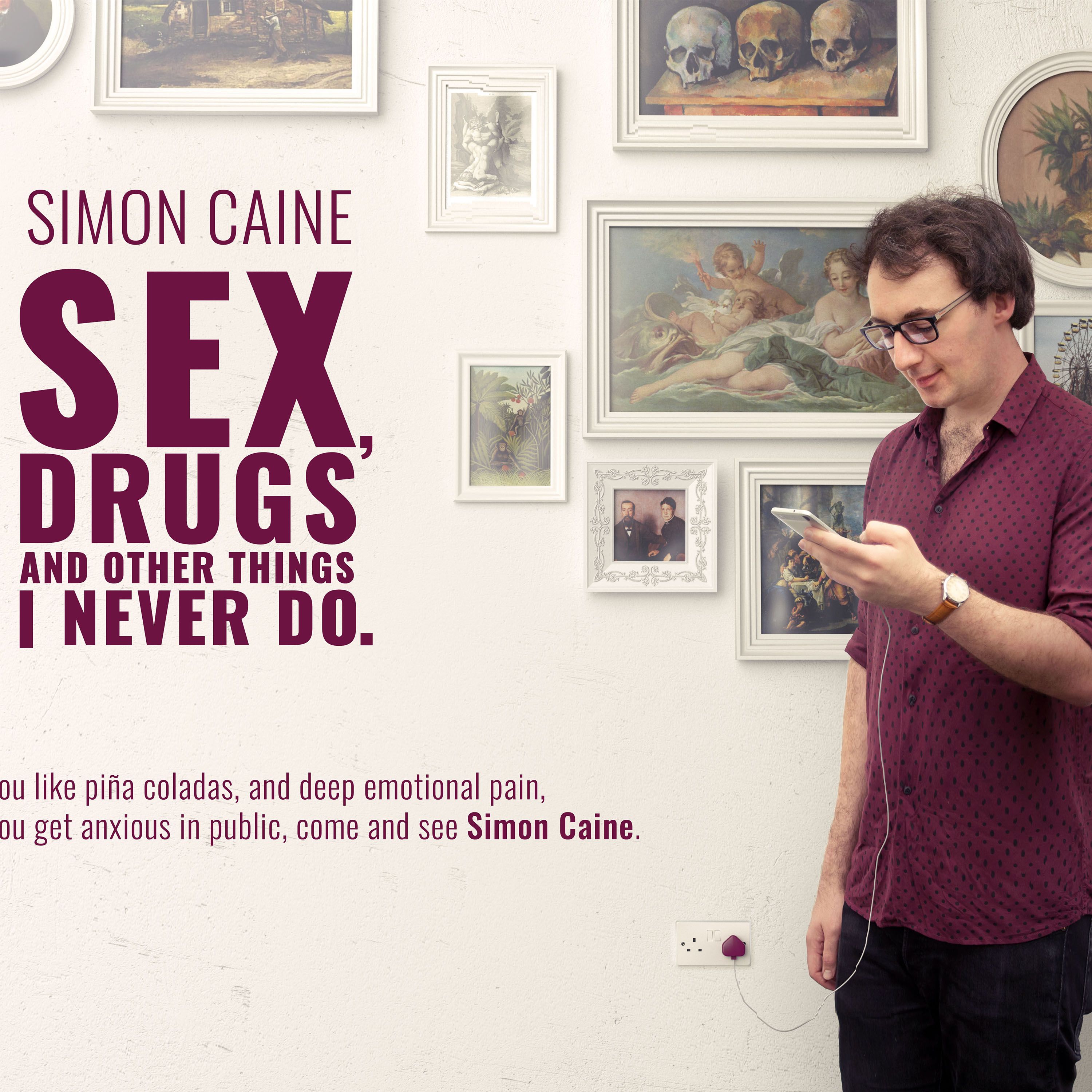 cover art for Simon Caine at the Edinburgh Fringe 2018!