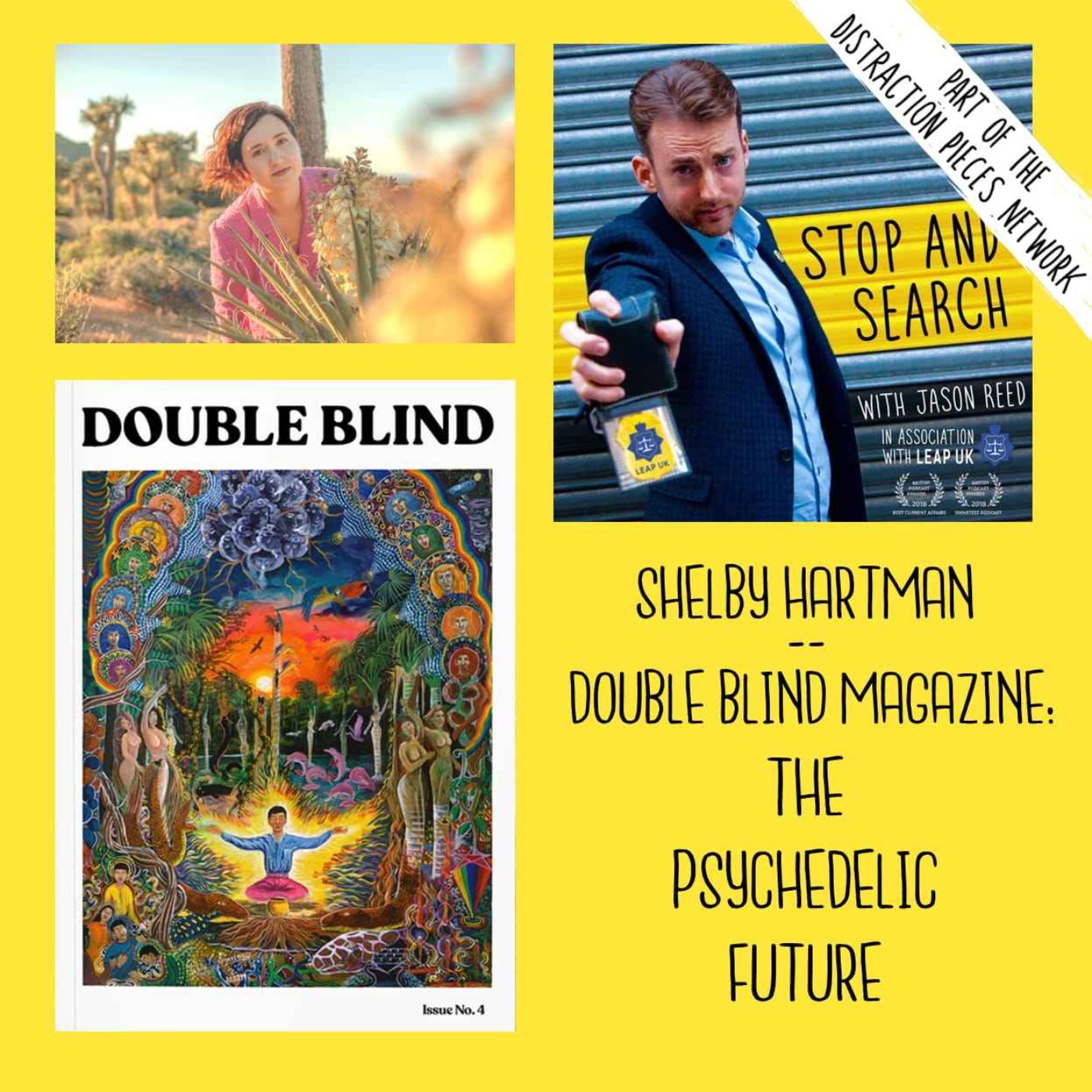 cover art for Shelby Hartman - Double Blind Magazine: The Psychedelic Future 