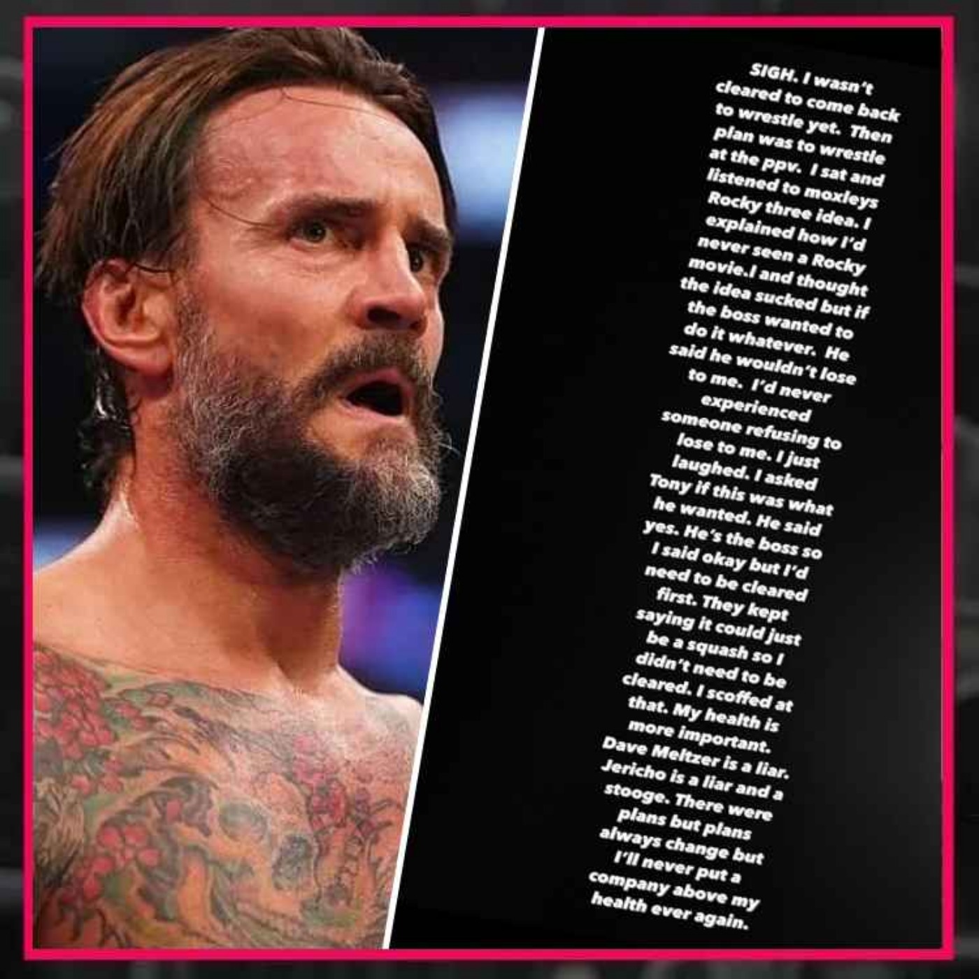 NEWS: CM Punk LASHES OUT At AEW 