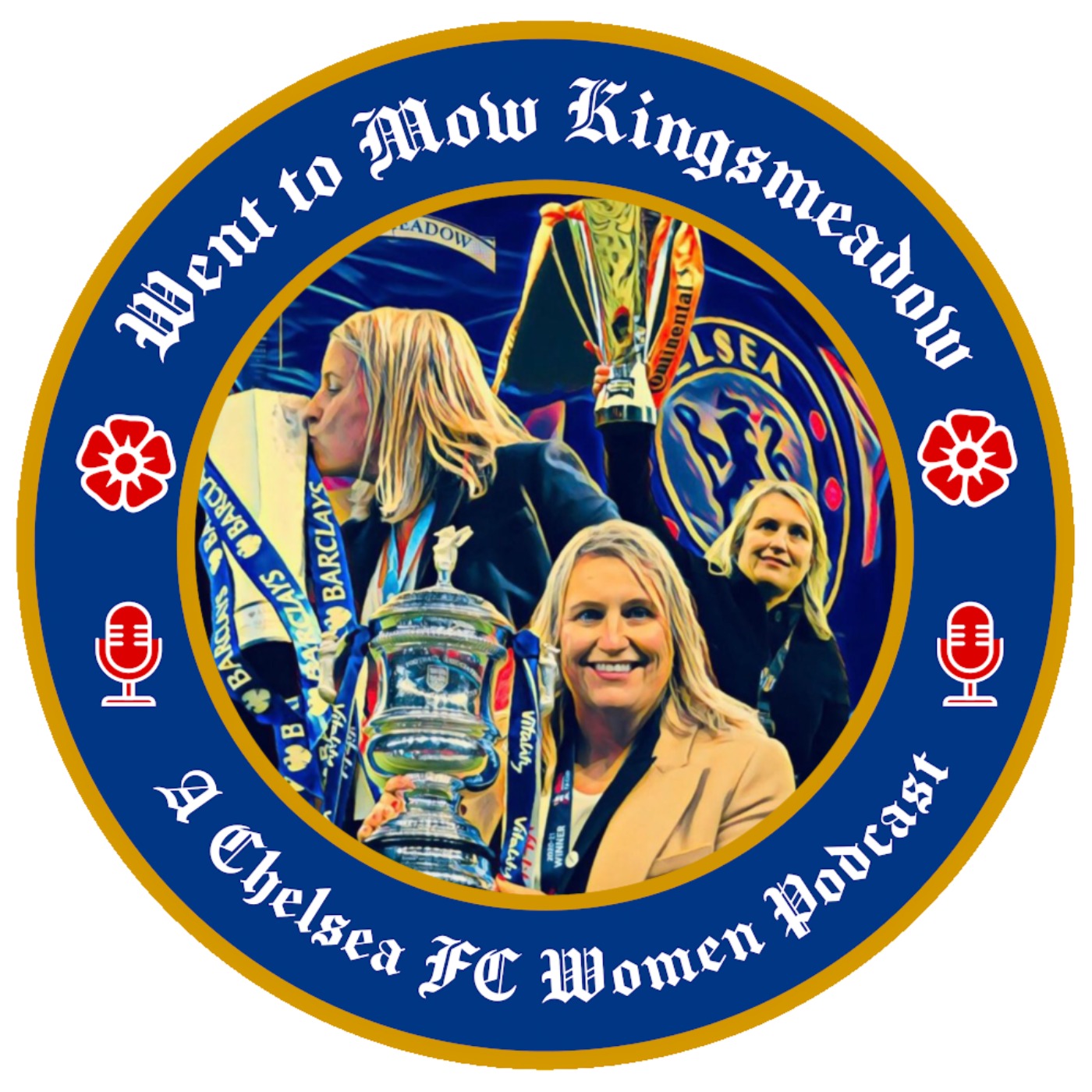 cover art for Went To Mow Kingsmeadow- Episode 68- What sanctions mean for Chelsea FC Women