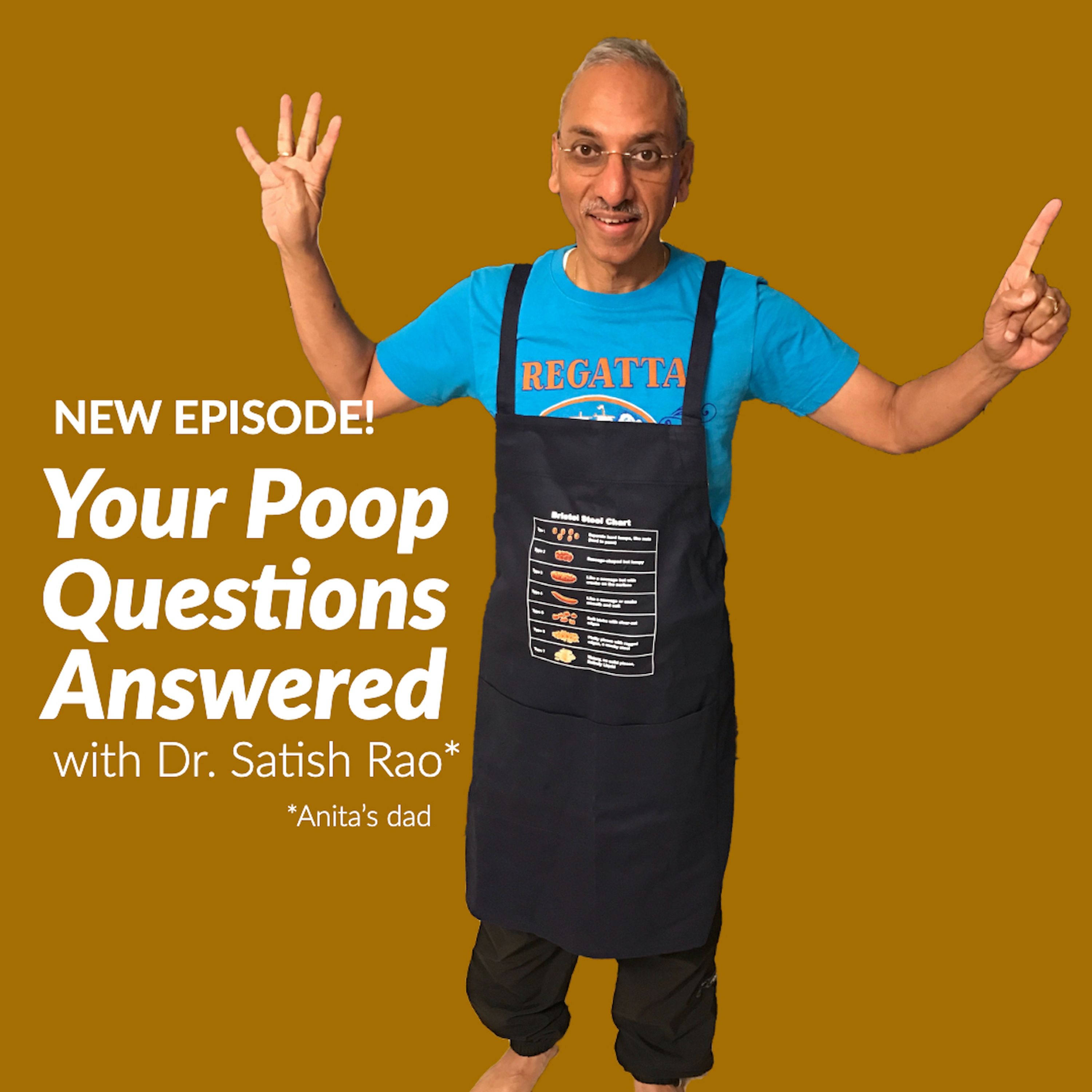 cover art for Episode 73: Your Poop Questions Answered