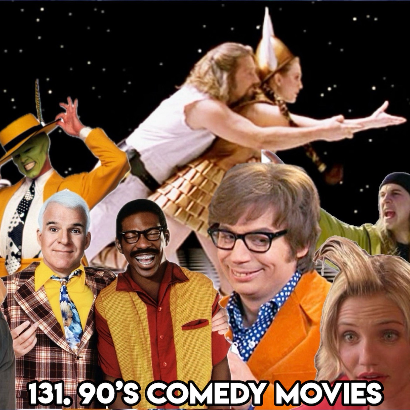 cover art for 131. 90’S COMEDY MOVIES (with Em from Verbal Diorama Podcast)