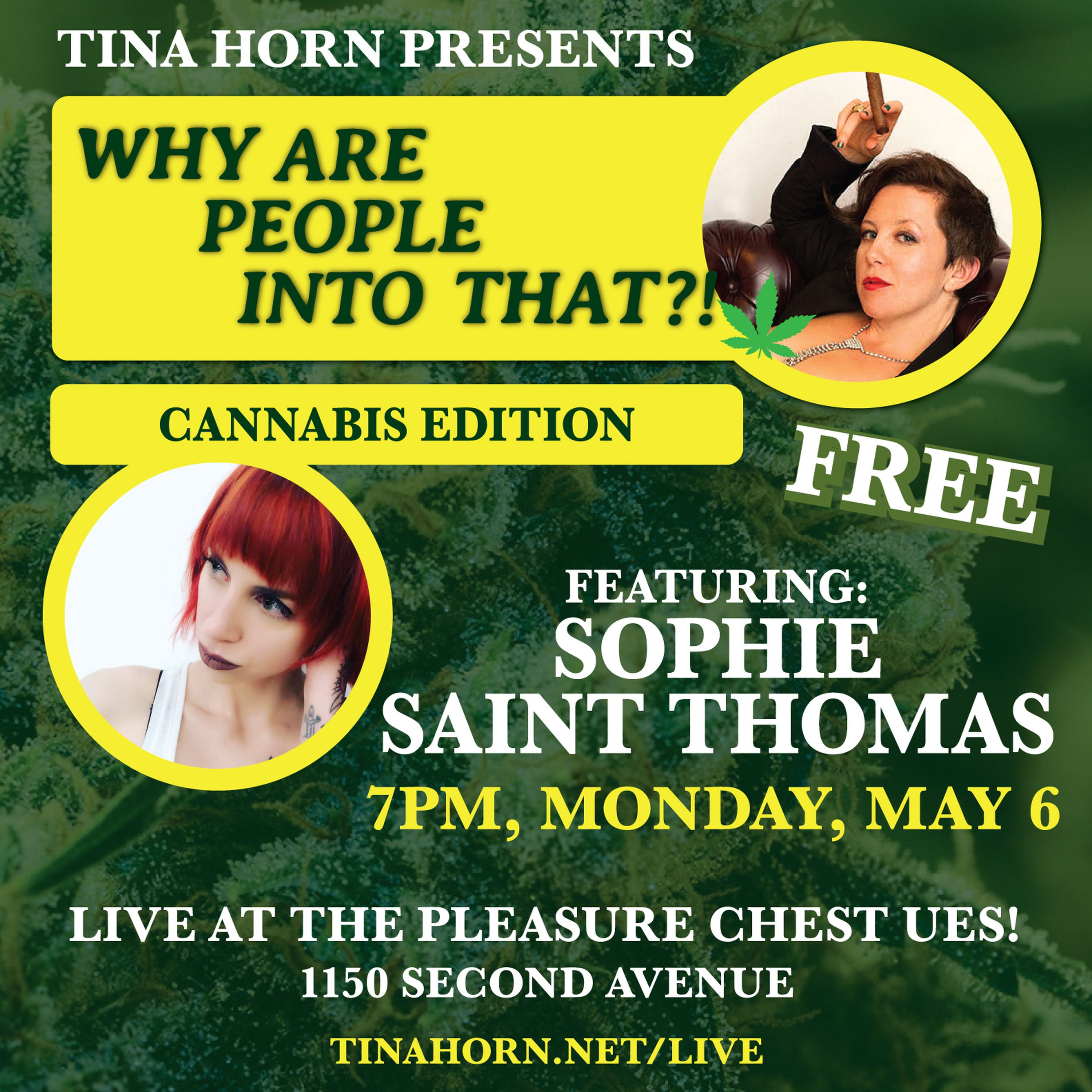 Live! Cannabis w Sophie Saint Thomas & Carly - podcast episode cover