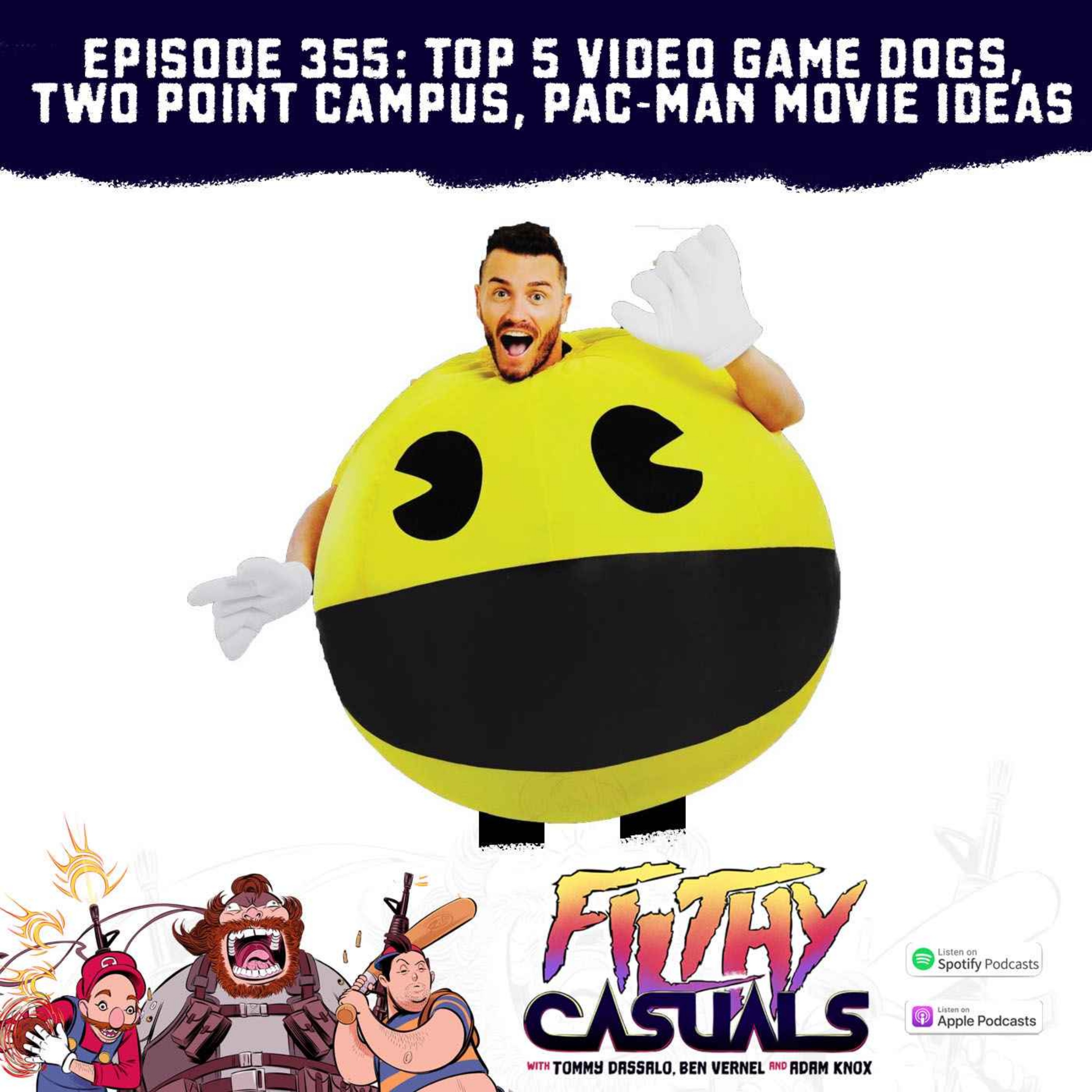 Episode 355: Top 5 Dogs in Video Games, Two Point Campus, Pac-Man Movie Ideas