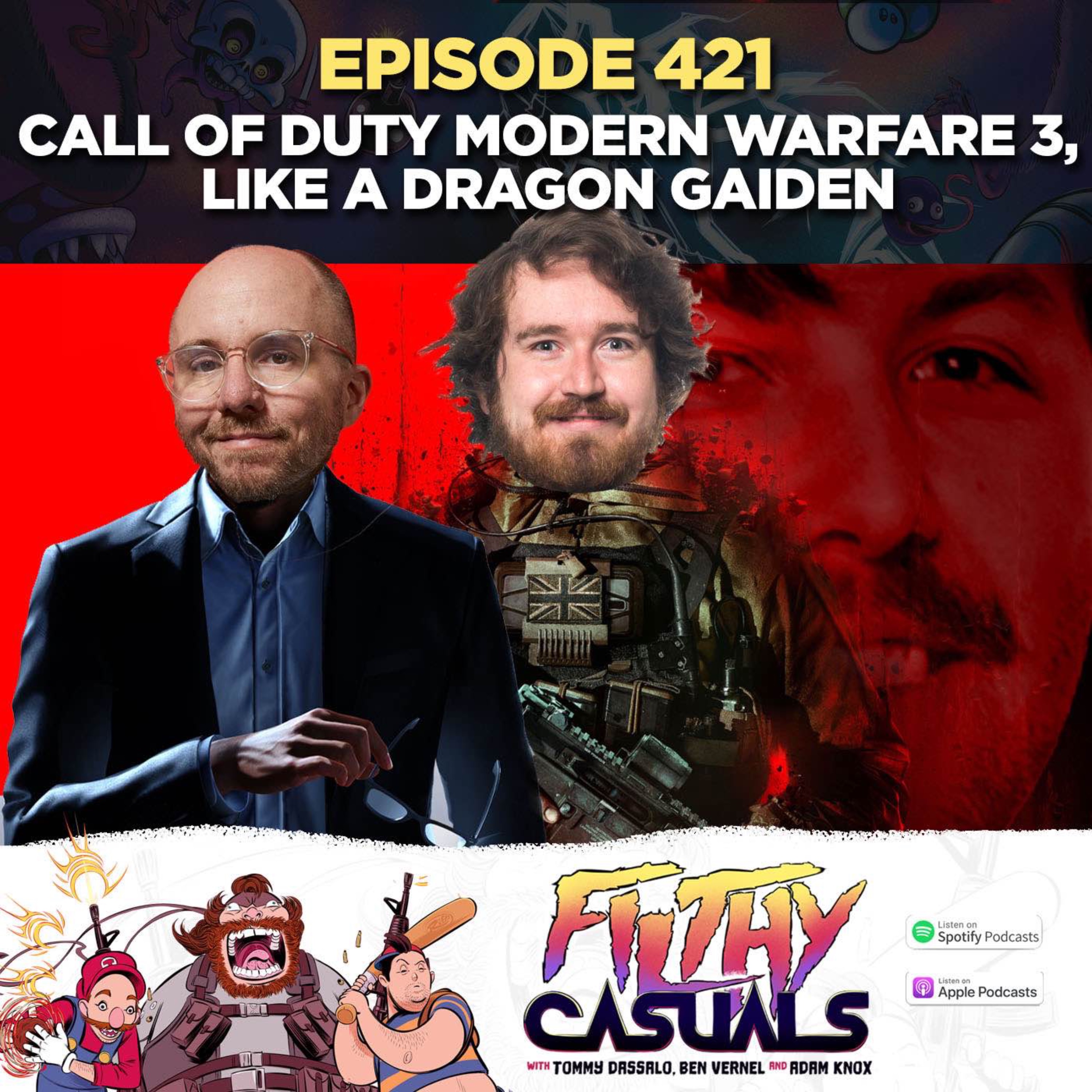 cover art for Episode 421: Call of Duty Modern Warfare III, Like A Dragon Gaiden: The Man Who Erased His Name