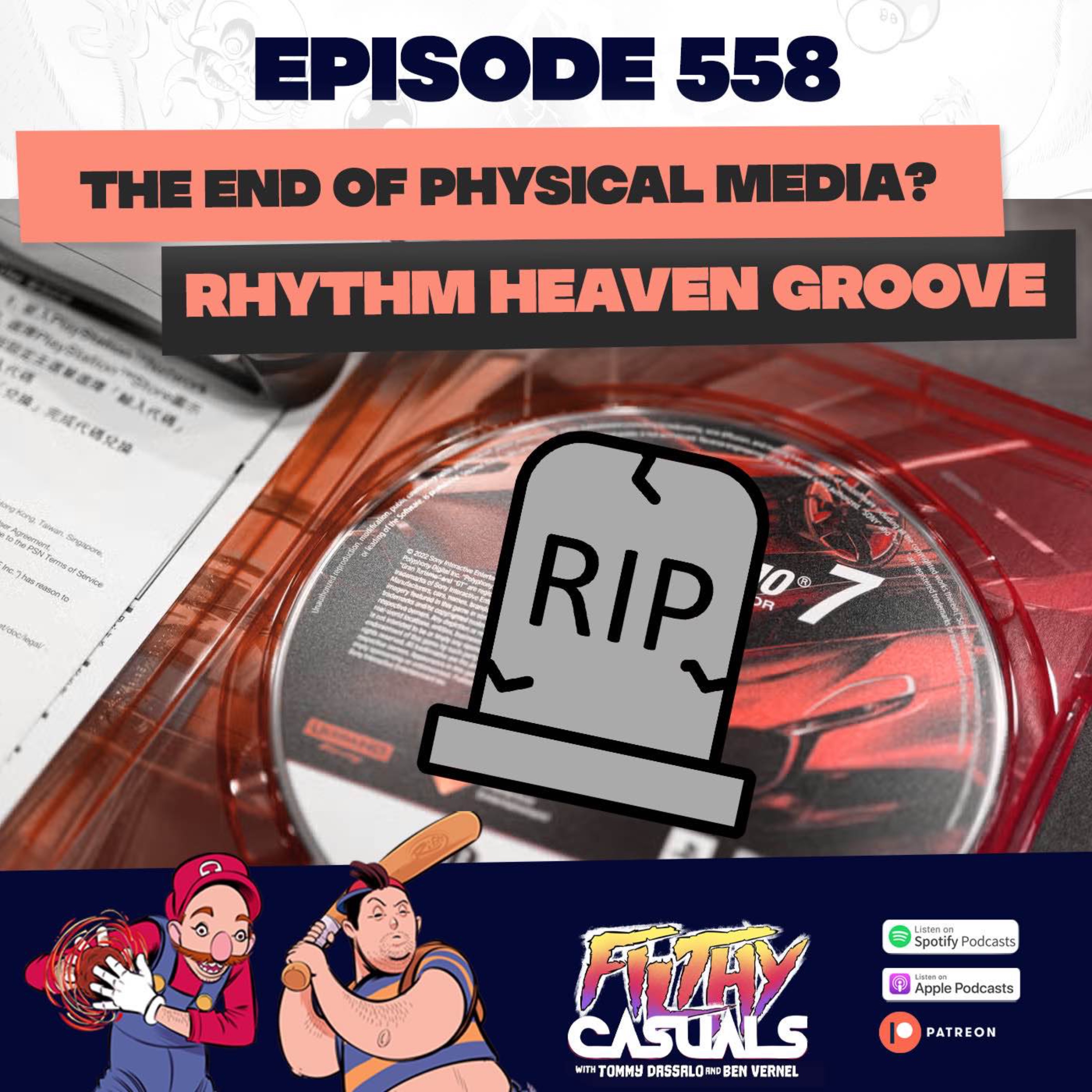 Episode 558 - The End of Physical Media? Rhythm Heaven Groove episode artwork