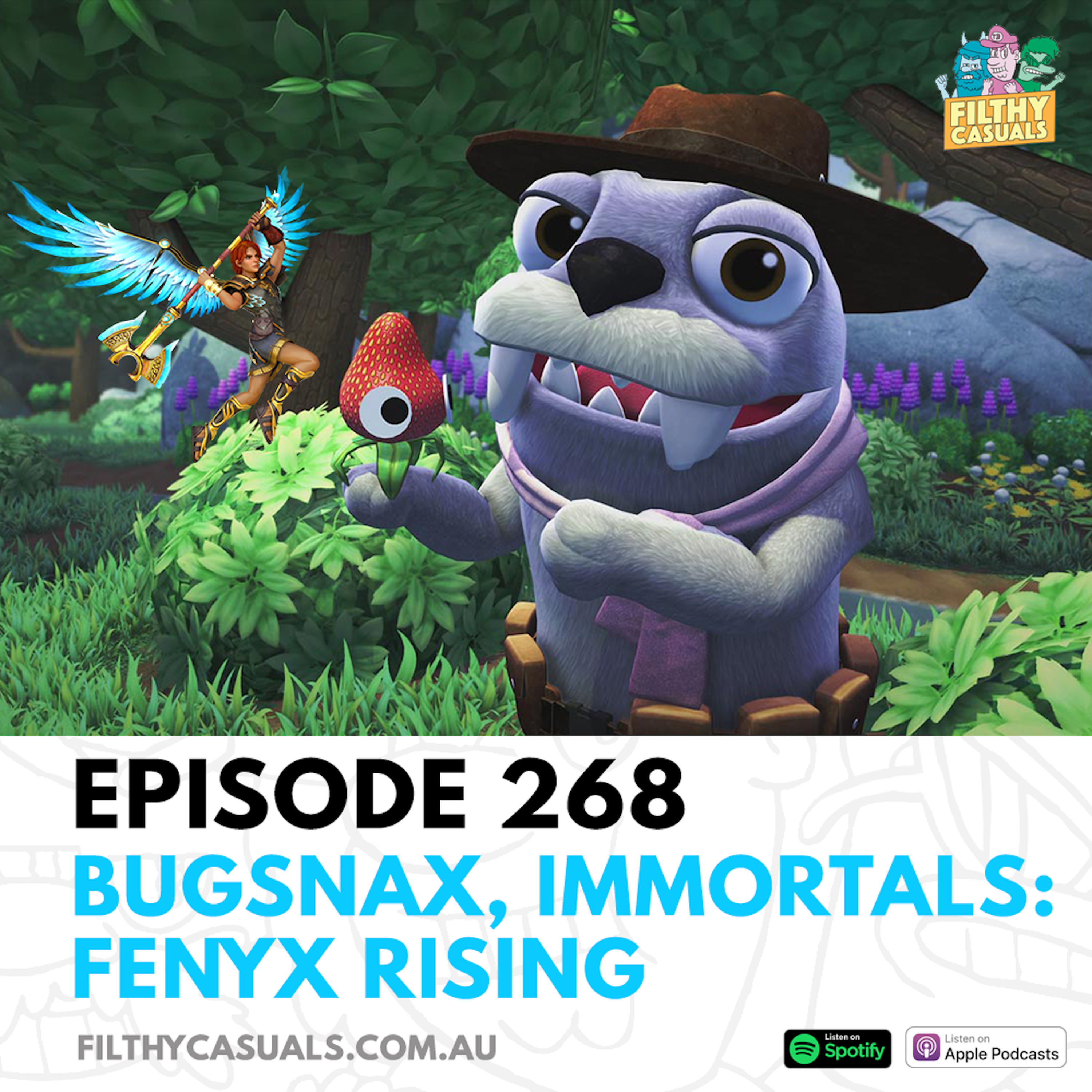 Episode 268: Bugsnax Review, Immortals: Fenyx Rising Review