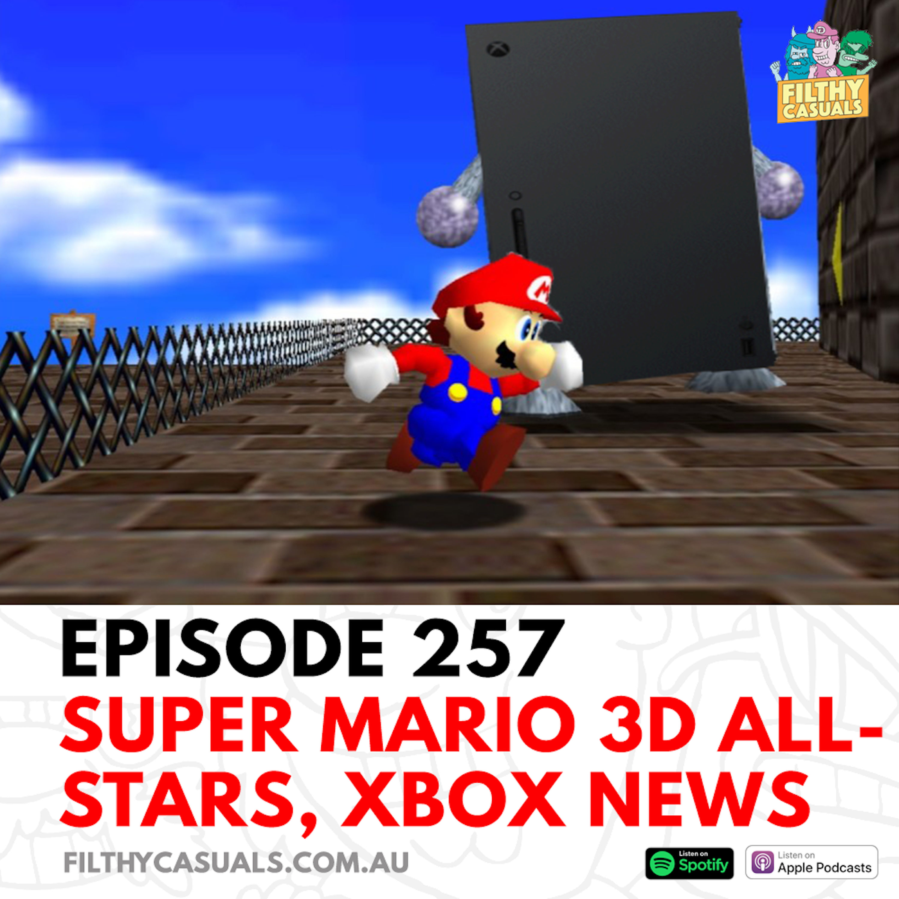 cover art for Episode 257: Super Mario 3D All-Stars, Xbox News