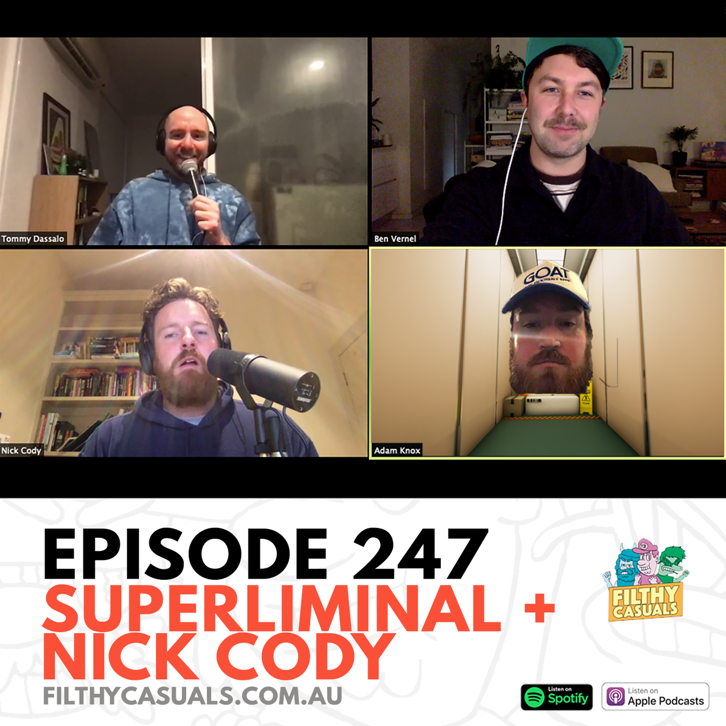 cover art for Episode 247: Superliminal + Nick Cody