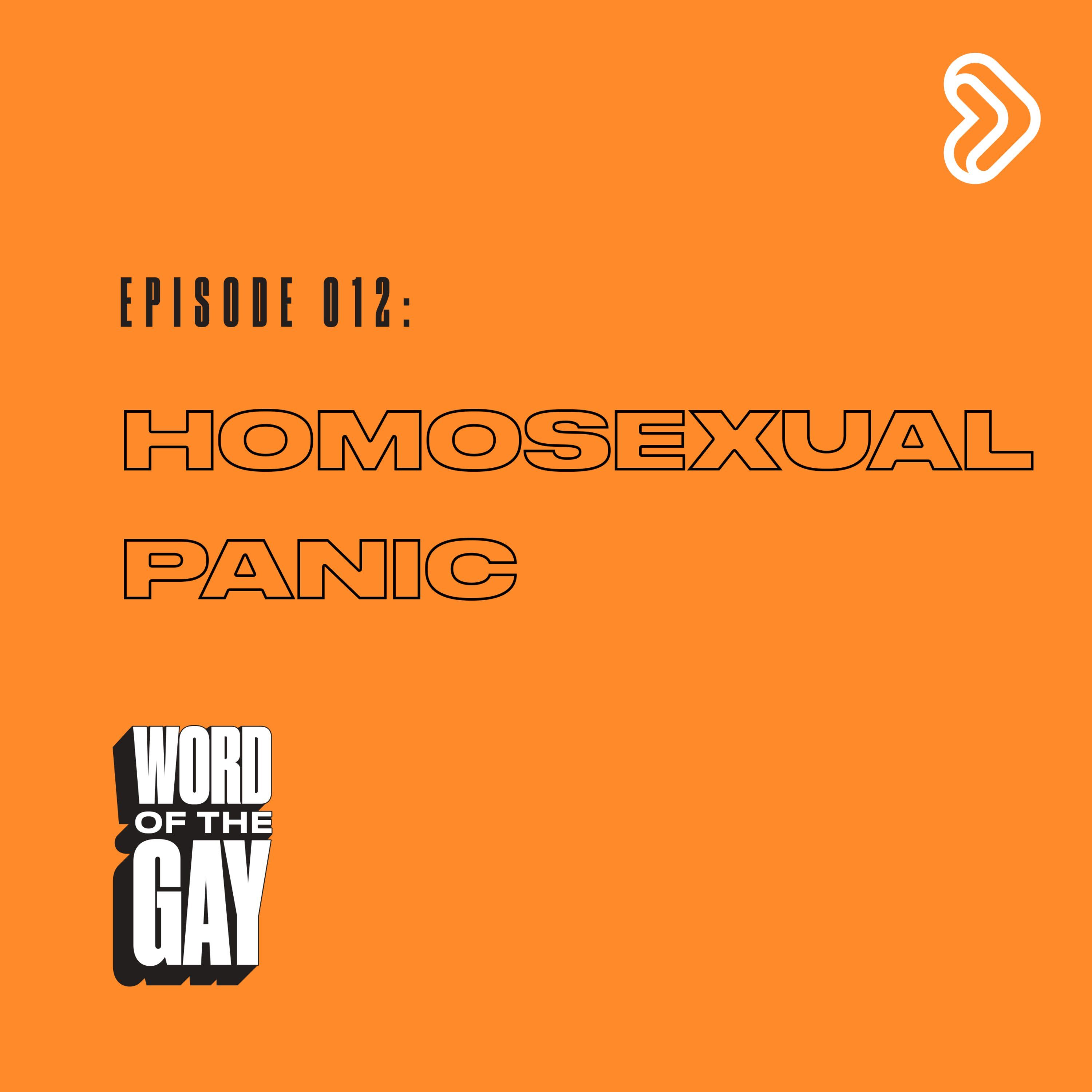 Homosexual Panic - Word of the Gay
